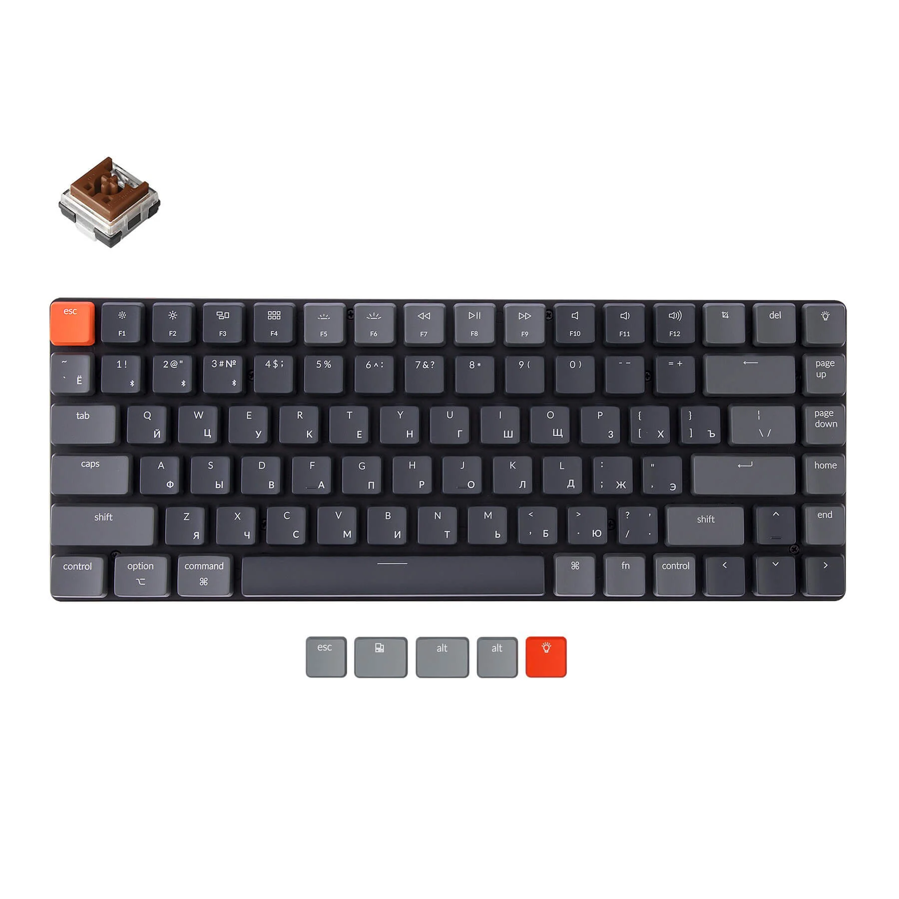 Keychron K3 Ultra-slim Wireless Mechanical Keyboard  (Russian RU Layout) -Version 2 - Image 4