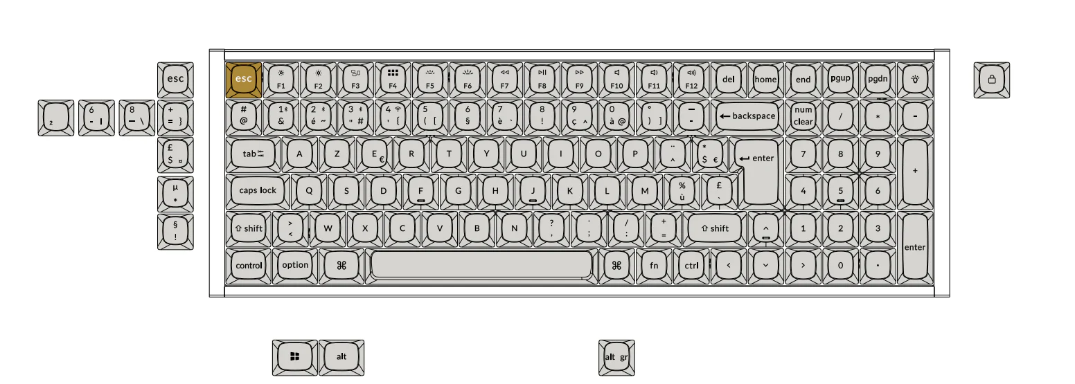 Keychron K4 HE Wireless Magnetic Switch Custom Keyboard ISO Layout Collection - Image 10