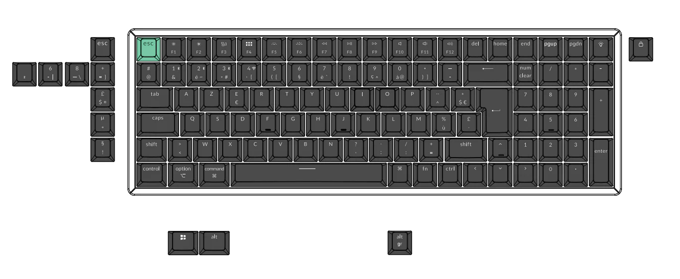 Keychron K4 HE Wireless Magnetic Switch Custom Keyboard ISO Layout Collection - Image 11