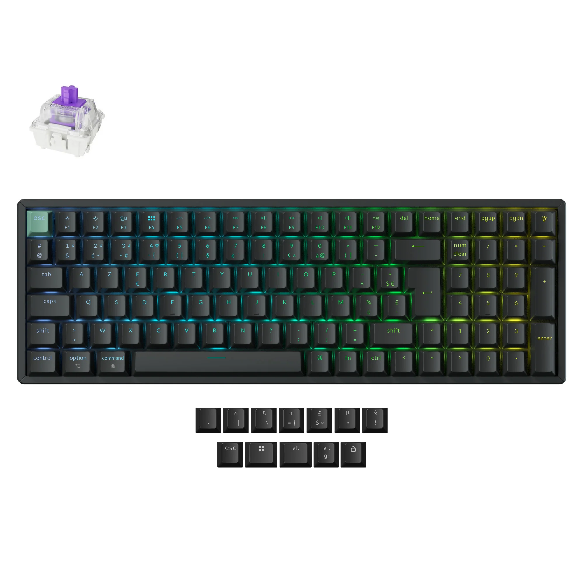 Keychron K4 HE Wireless Magnetic Switch Custom Keyboard ISO Layout Collection - Image 12