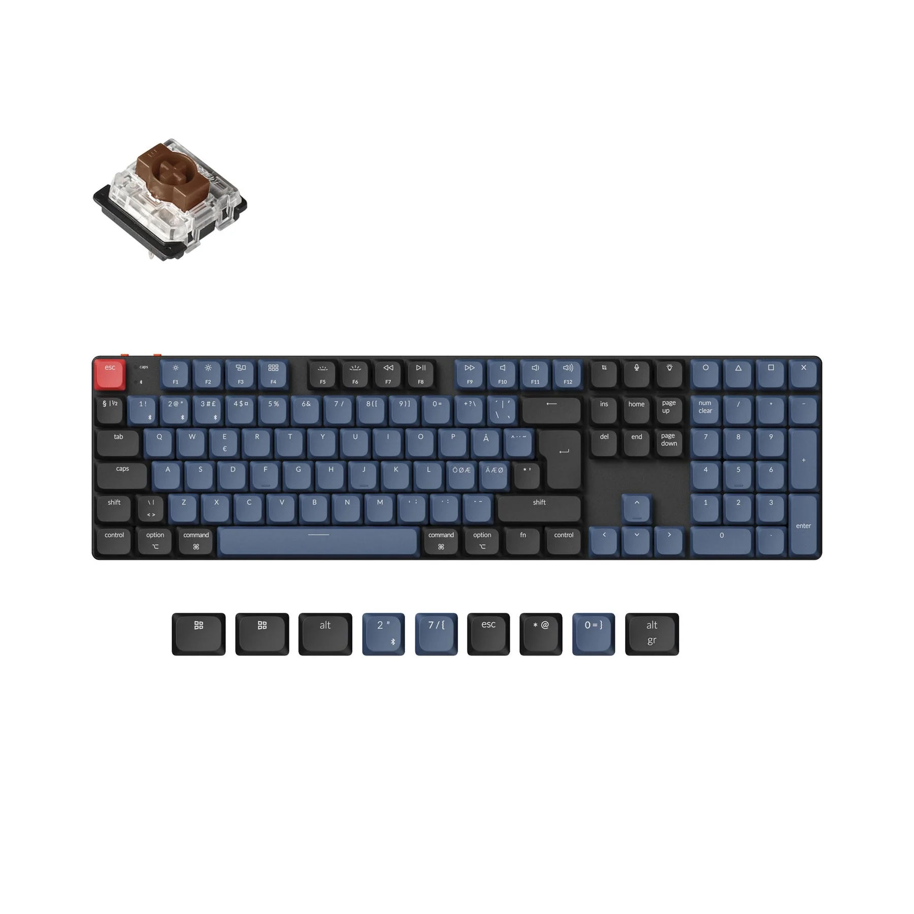 Keychron K5 Pro QMK/VIA Wireless Custom Mechanical Keyboard ISO Layout Collection - Image 10