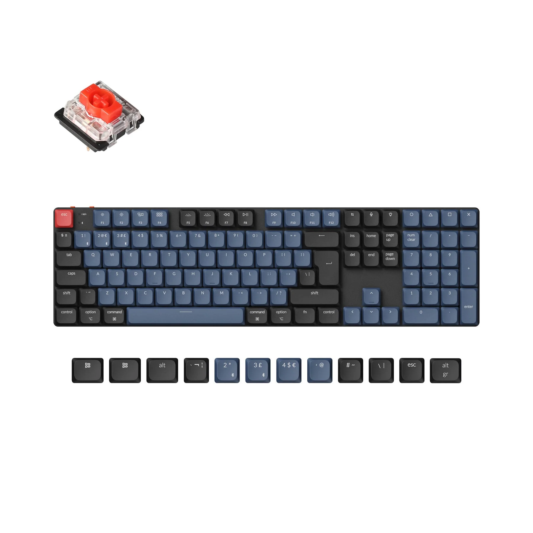 Keychron K5 Pro QMK/VIA Wireless Custom Mechanical Keyboard ISO Layout Collection - Image 3