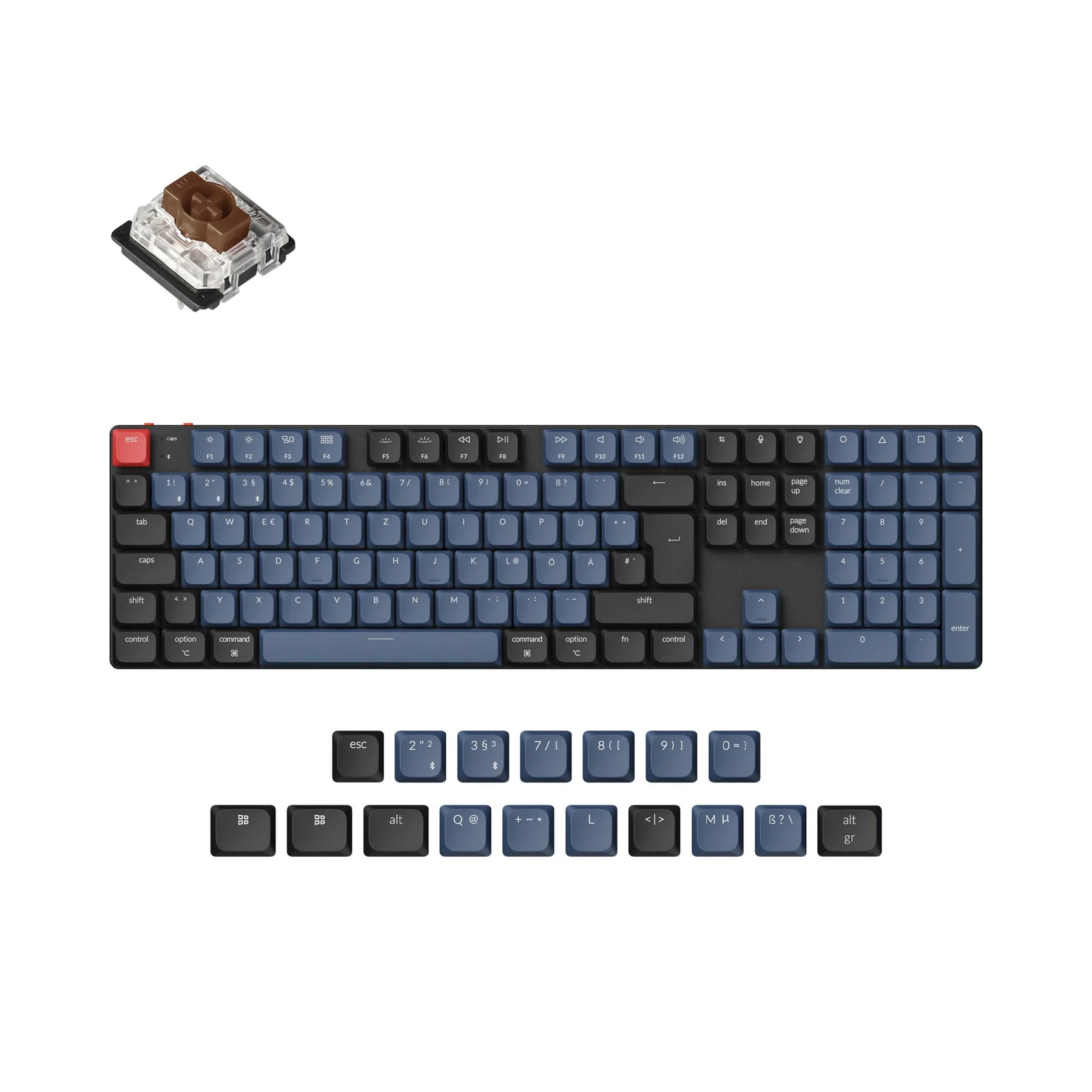 Keychron K5 Pro QMK/VIA Wireless Custom Mechanical Keyboard ISO Layout Collection - Image 6