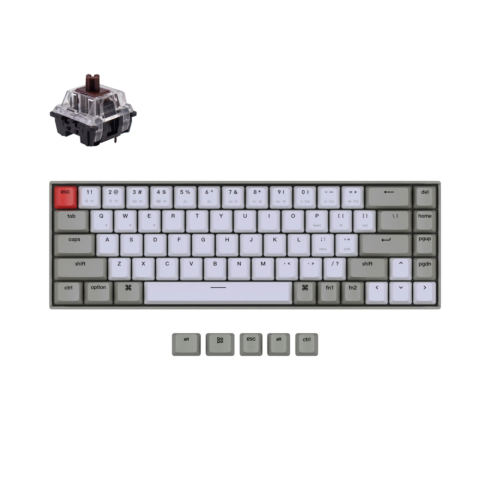 Keychron K6 Non-Backlight Wireless Mechanical Keyboard (US ANSI Layout) - Image 3