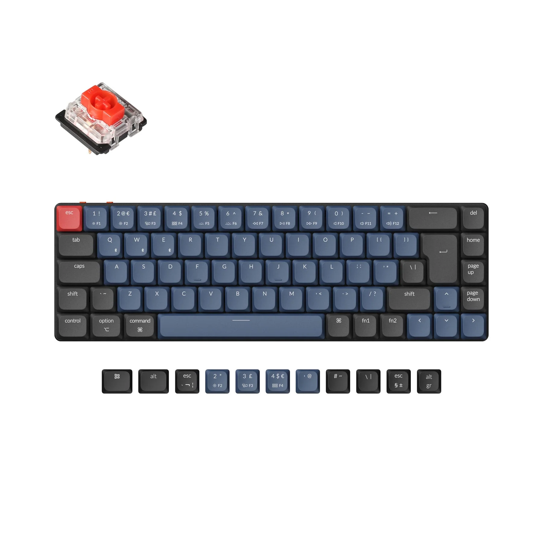 Keychron K7 Pro QMK/VIA Wireless Custom Mechanical Keyboard ISO Layout Collection - Image 3
