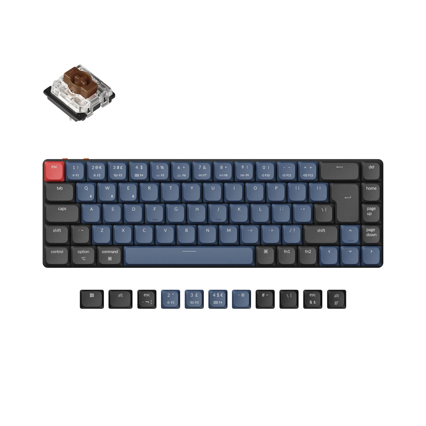 Keychron K7 Pro QMK/VIA Wireless Custom Mechanical Keyboard ISO Layout Collection - Image 4