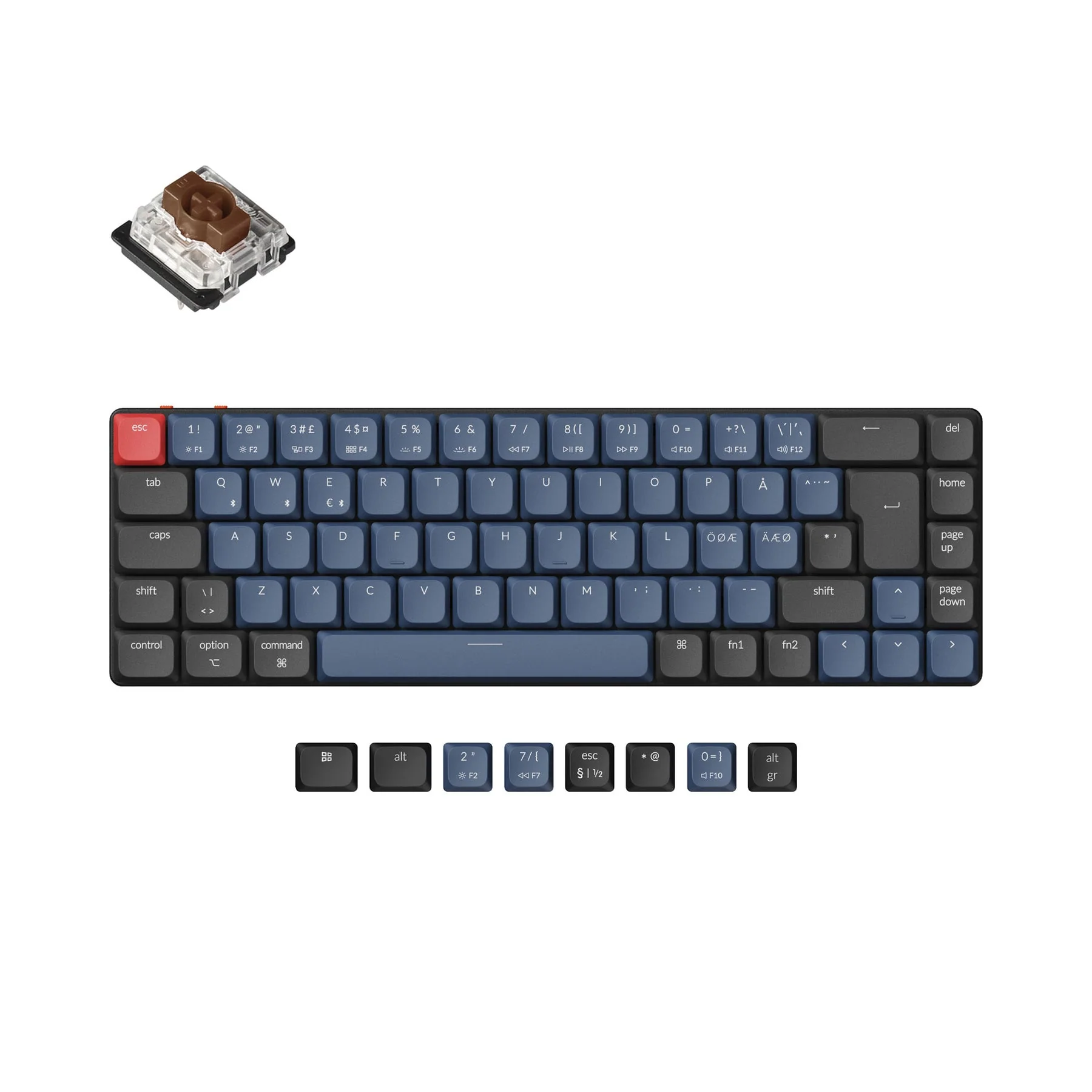 Keychron K7 Pro QMK/VIA Wireless Custom Mechanical Keyboard ISO Layout Collection - Image 6