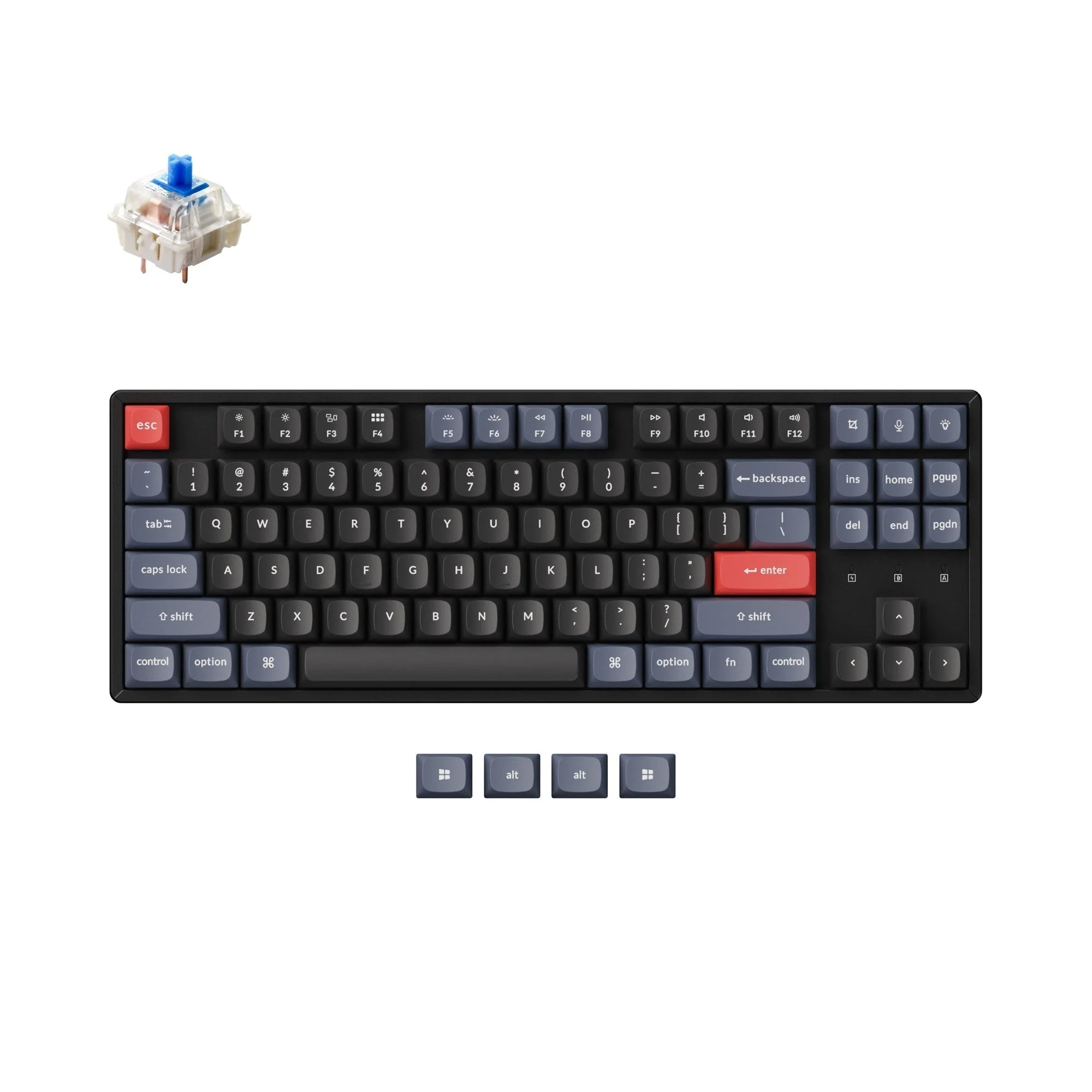 Keychron K8 Pro QMK/VIA Wireless Mechanical Keyboard(US ANSI Layout) - Image 8