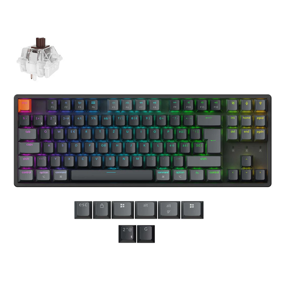 Keychron K8 QMK Wireless Mechanical Keyboard ISO Layout - Version 2 - Image 11