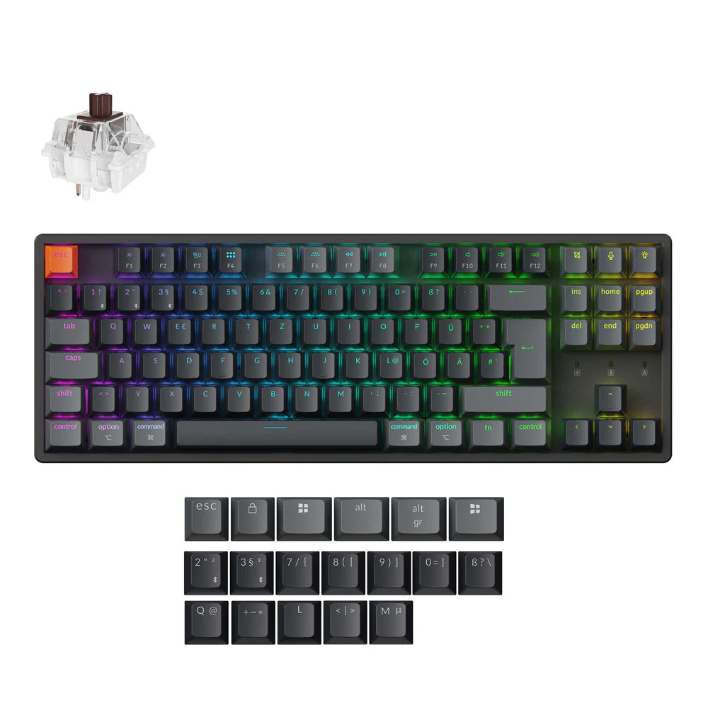 Keychron K8 QMK Wireless Mechanical Keyboard ISO Layout - Version 2 - Image 2
