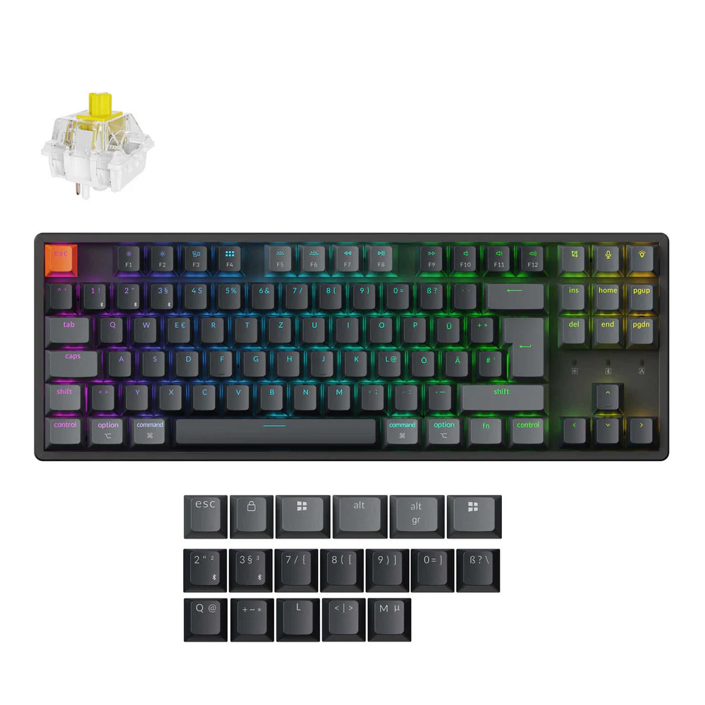 Keychron K8 QMK Wireless Mechanical Keyboard ISO Layout - Version 2 - Image 3