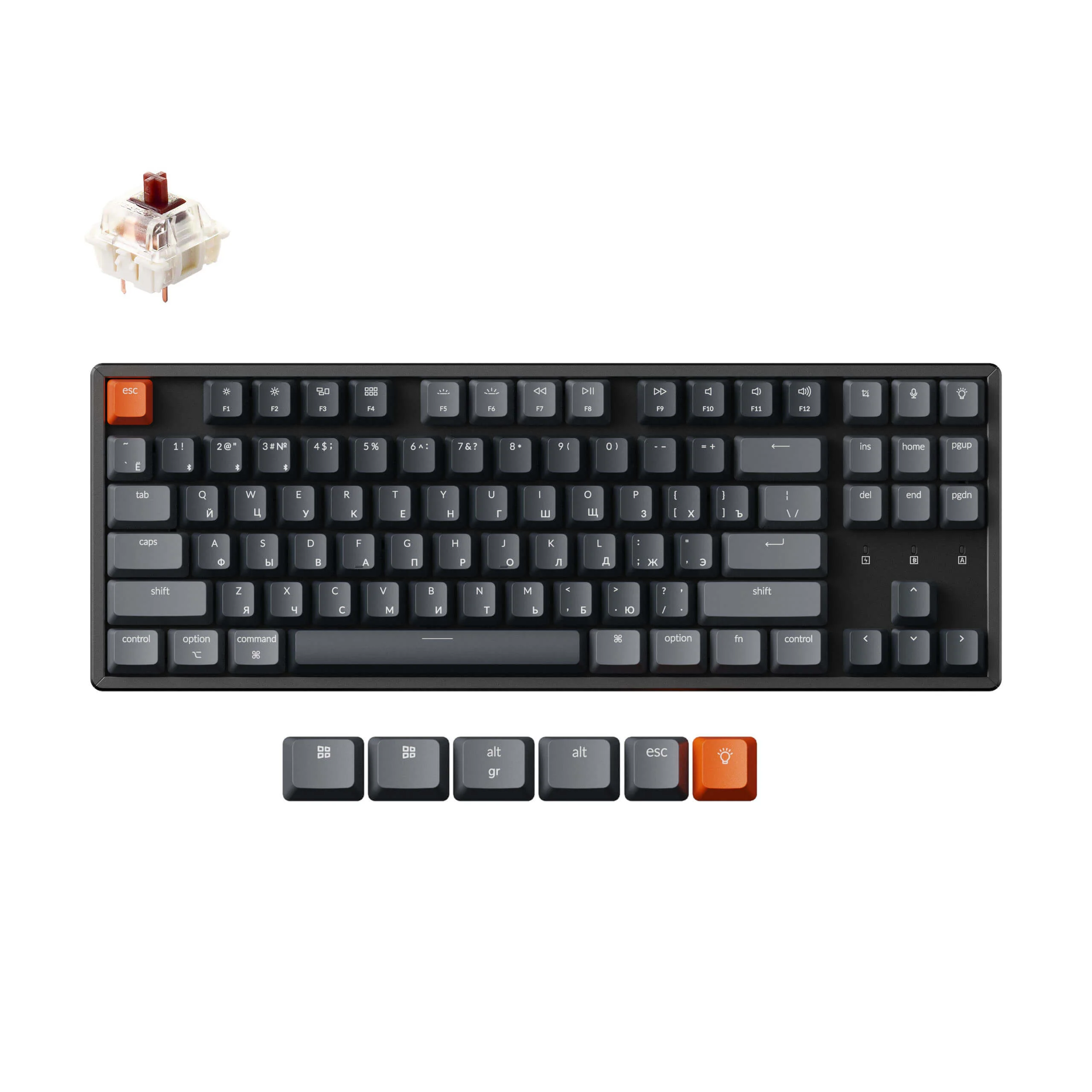 Keychron K8 Wireless Mechanical Keyboard (Russian RU Layout) - Image 2