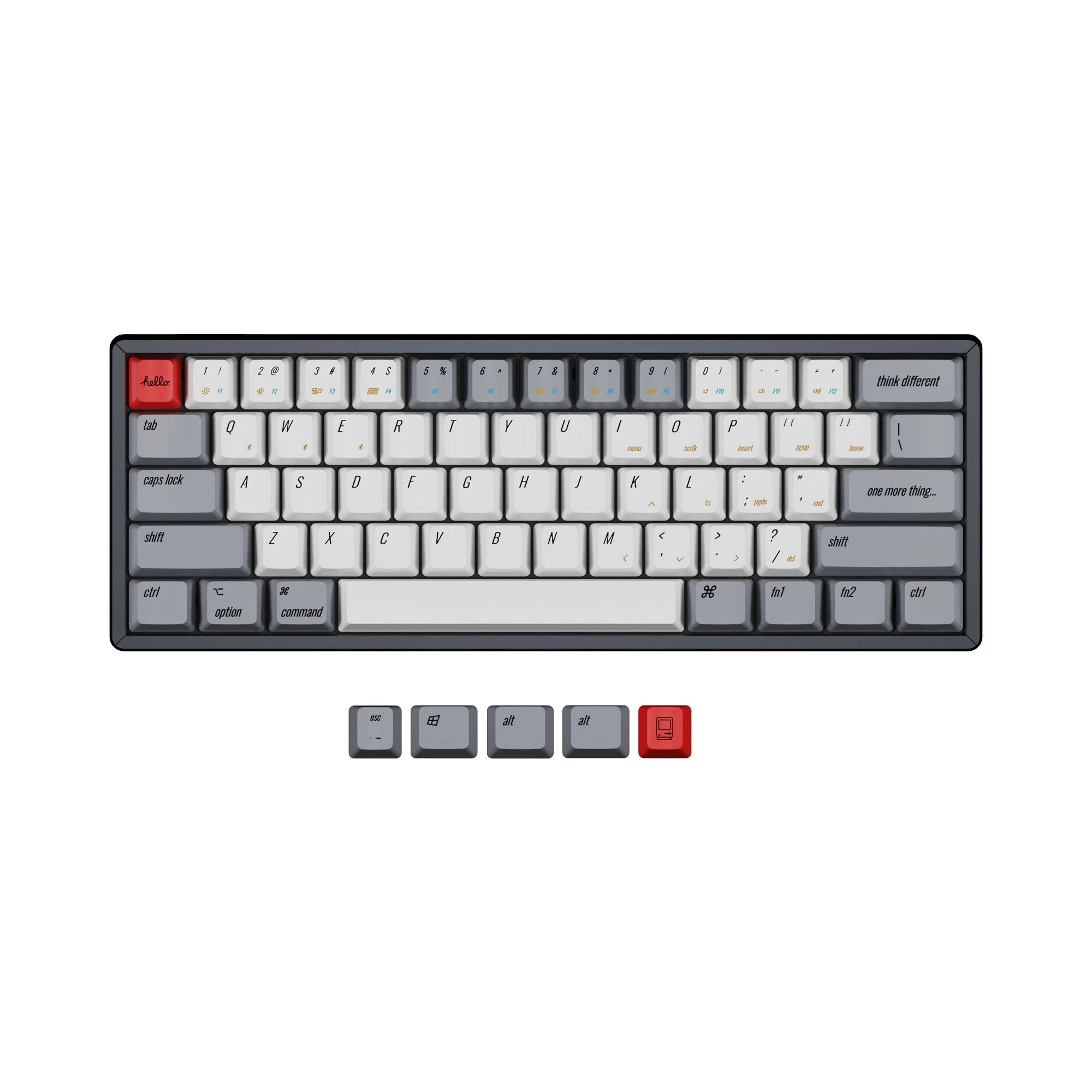 Keychron OEM Profile PBT Retro Keycap Set - Image 6