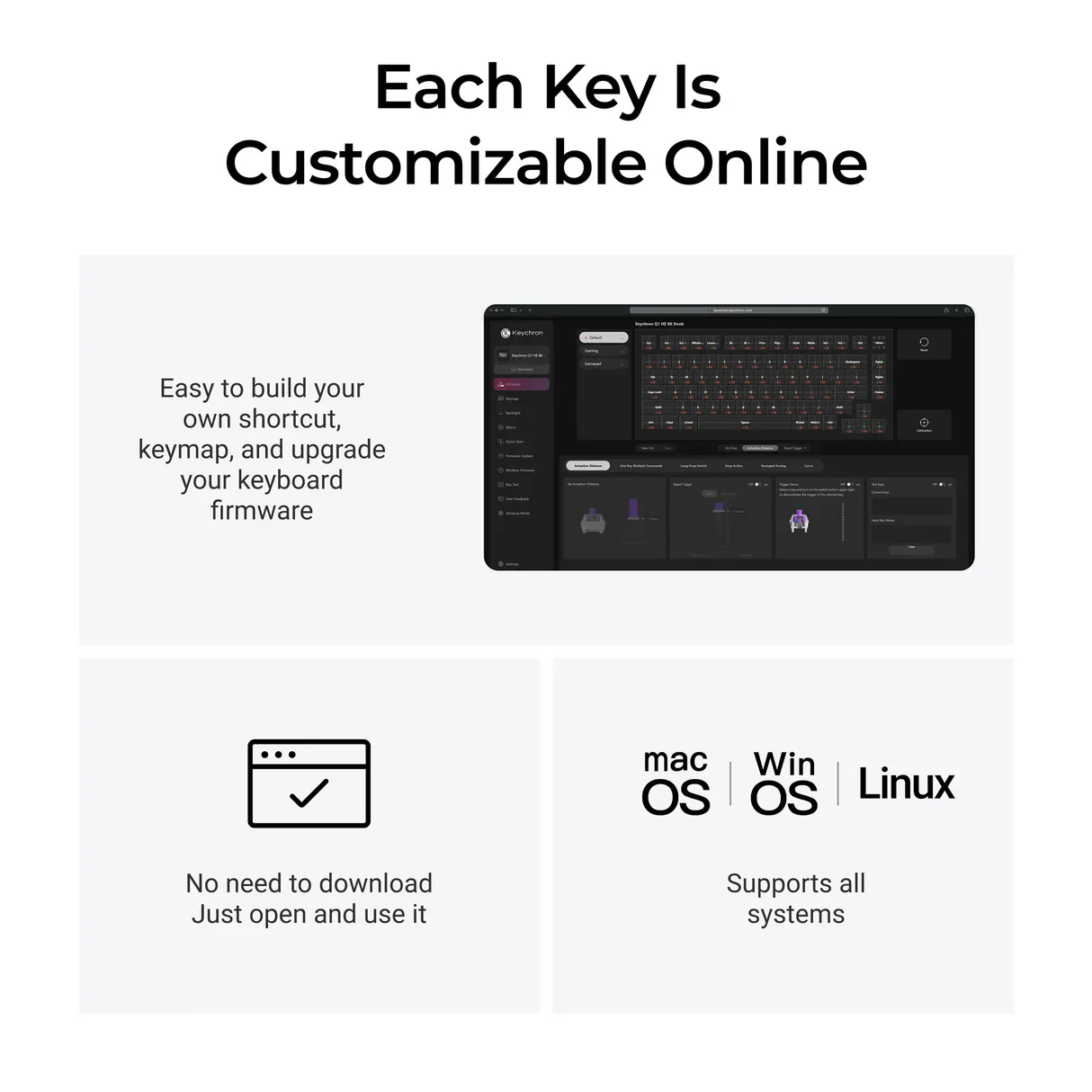 Keychron Q1 HE 8K Wired Magnetic Switch Keyboard (US ANSI Layout) - Image 5