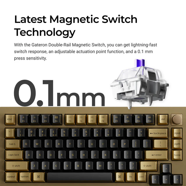 Keychron Q1 HE QMK Wireless Custom Keyboard - Copper Edition (US ANSI Layout) - Image 2