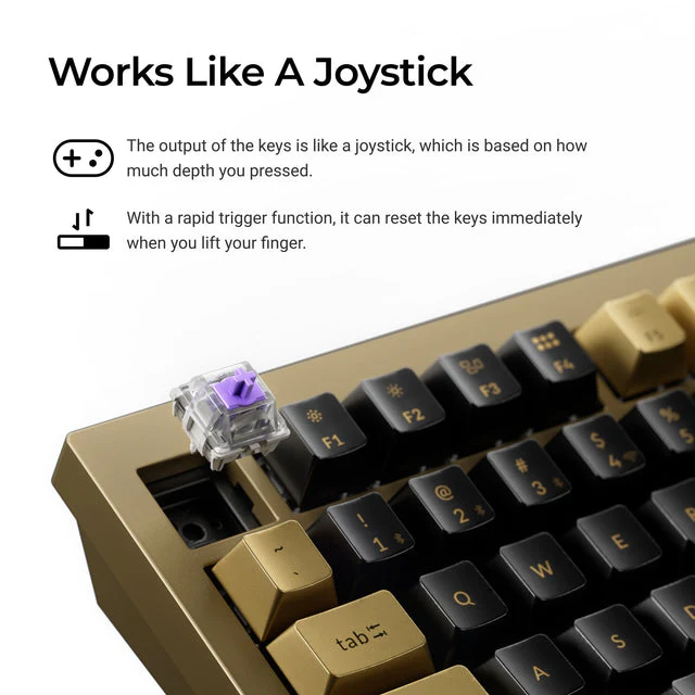 Keychron Q1 HE QMK Wireless Custom Keyboard - Copper Edition (US ANSI Layout) - Image 3