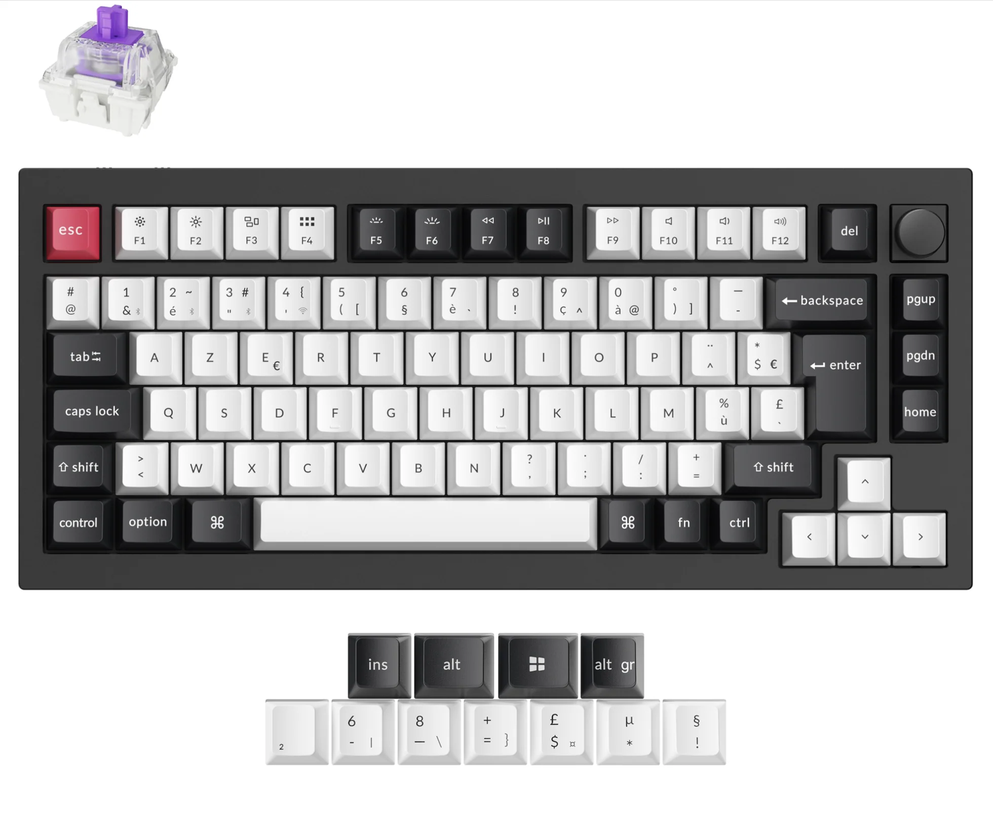 Keychron Q1 HE QMK Wireless Custom Keyboard ISO Layout Collection - Image 16