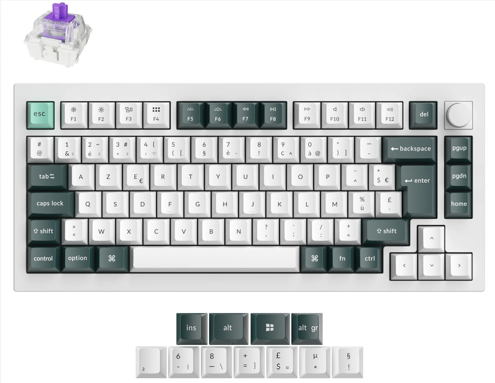 Keychron Q1 HE QMK Wireless Custom Keyboard ISO Layout Collection - Image 17