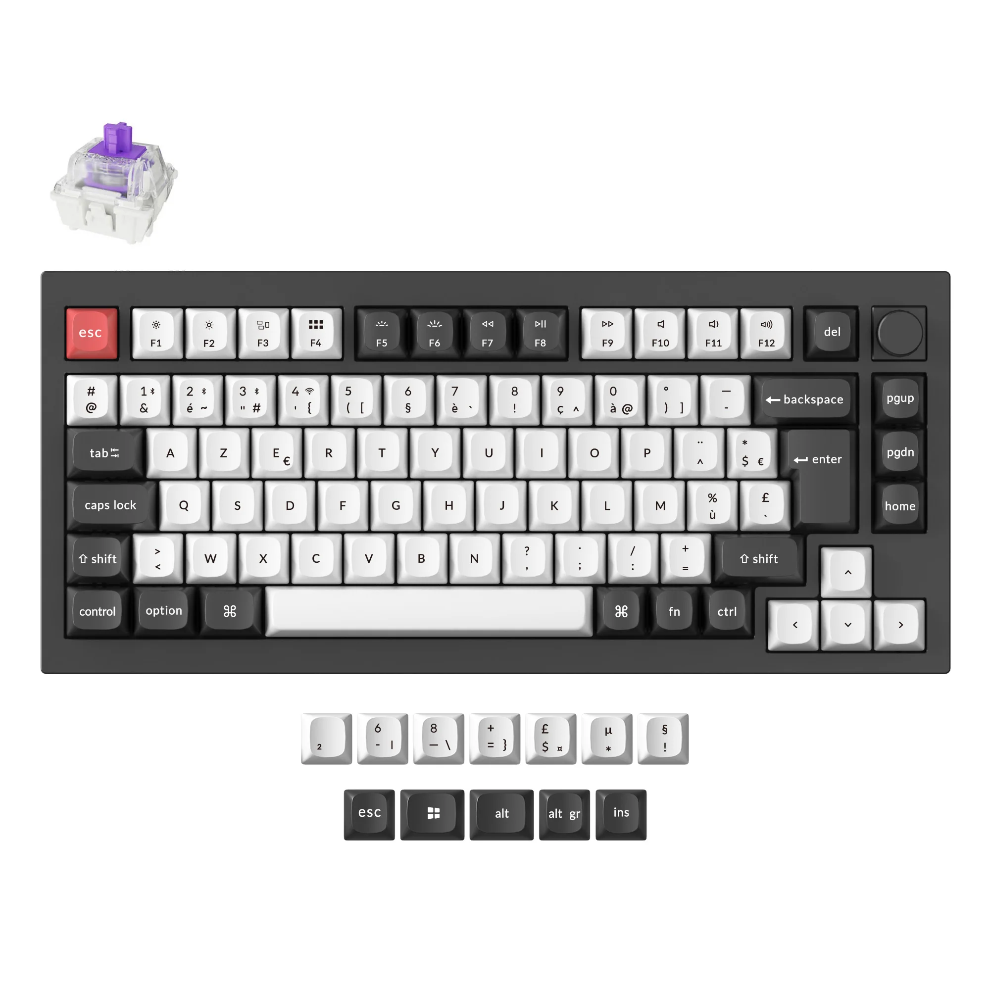 Keychron Q1 HE QMK Wireless Custom Keyboard ISO Layout Collection - Image 22