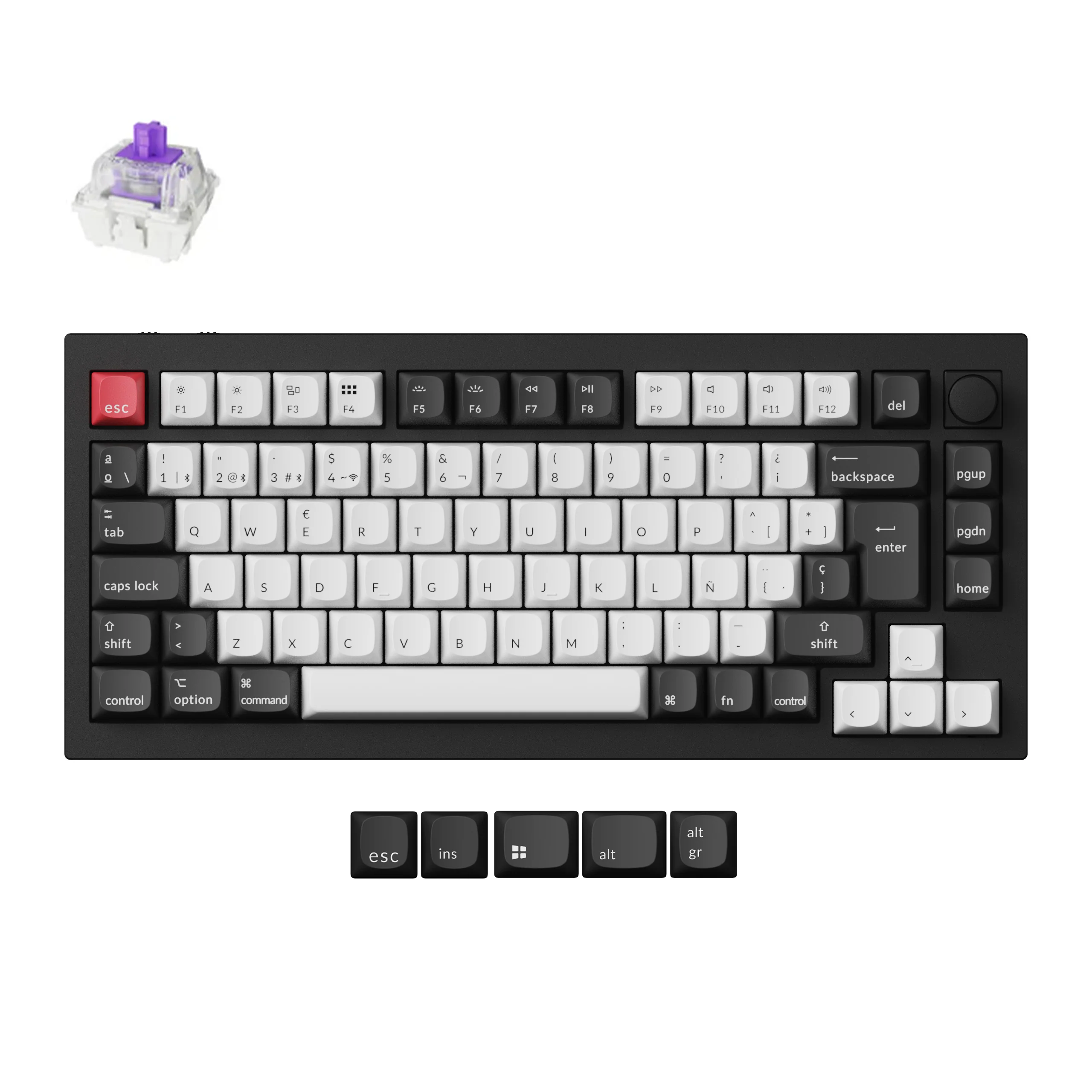 Keychron Q1 HE QMK Wireless Custom Keyboard ISO Layout Collection - Image 6