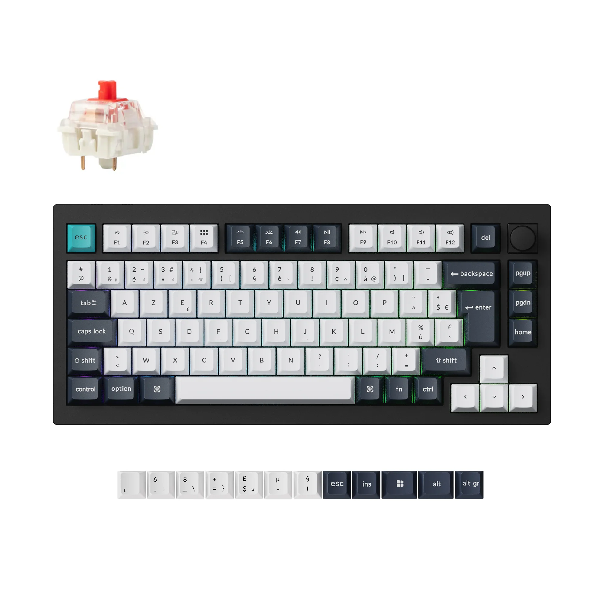 Keychron Q1 Max QMK/VIA Wireless Custom Mechanical Keyboard ISO Layout Collection - Image 15