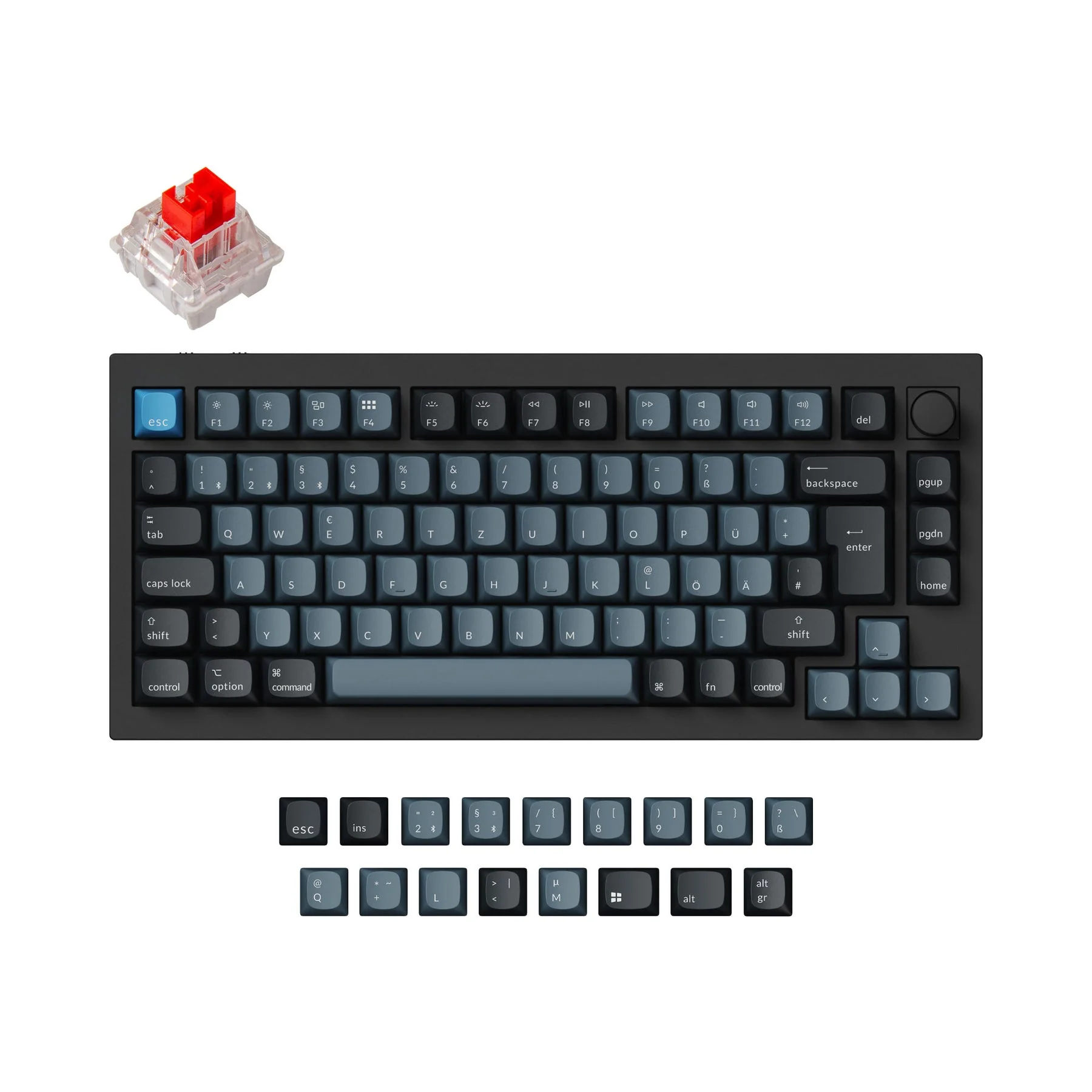 Keychron Q1 Pro QMK/VIA Wireless Custom Mechanical Keyboard ISO Layout Collection - Image 6
