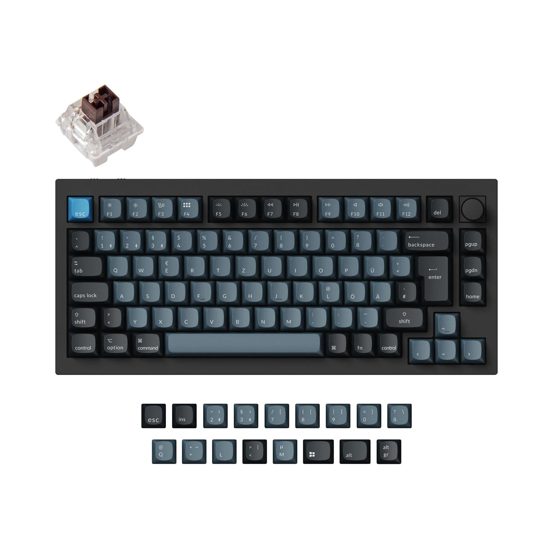 Keychron Q1 Pro QMK/VIA Wireless Custom Mechanical Keyboard ISO Layout Collection - Image 7