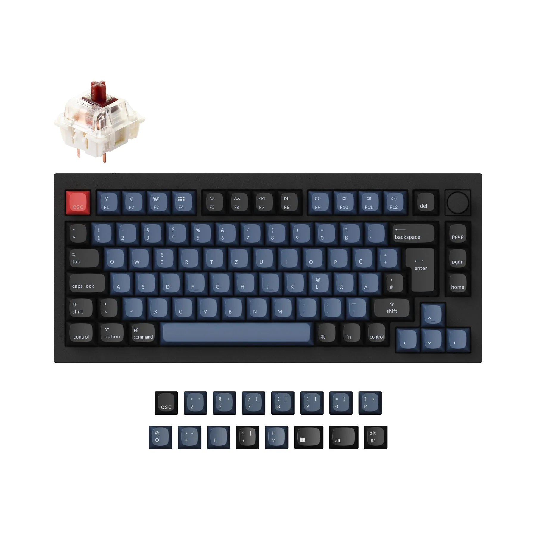 Keychron Q1 QMK Custom Mechanical Keyboard ISO Layout Collection - Image 10