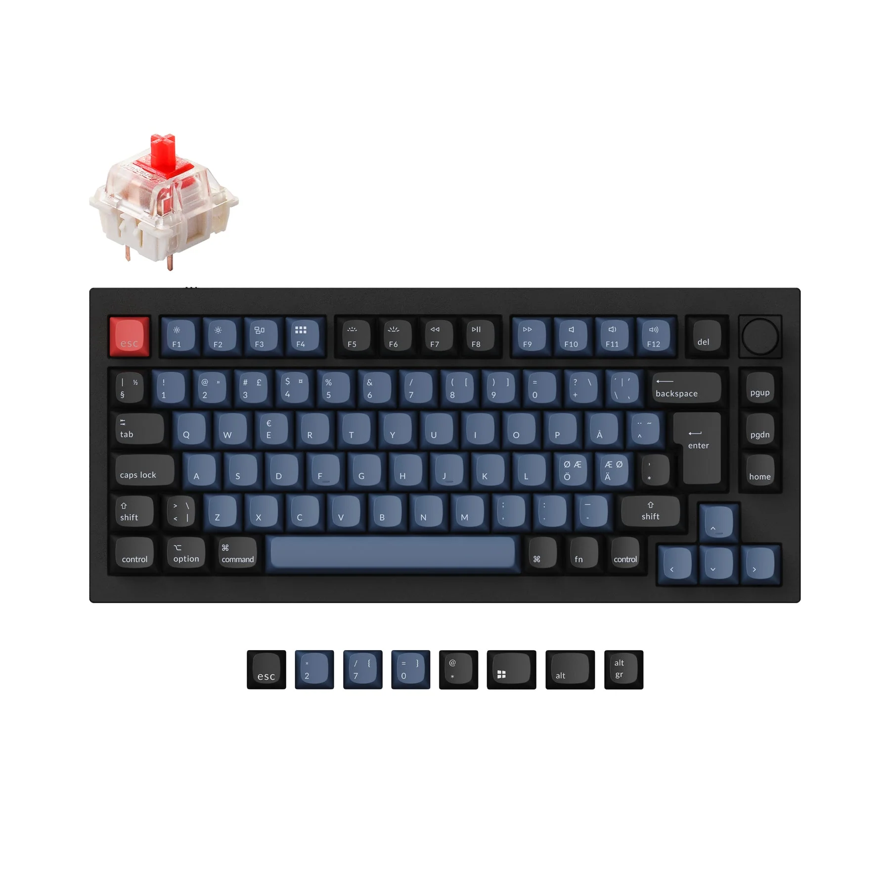 Keychron Q1 QMK Custom Mechanical Keyboard ISO Layout Collection - Image 13