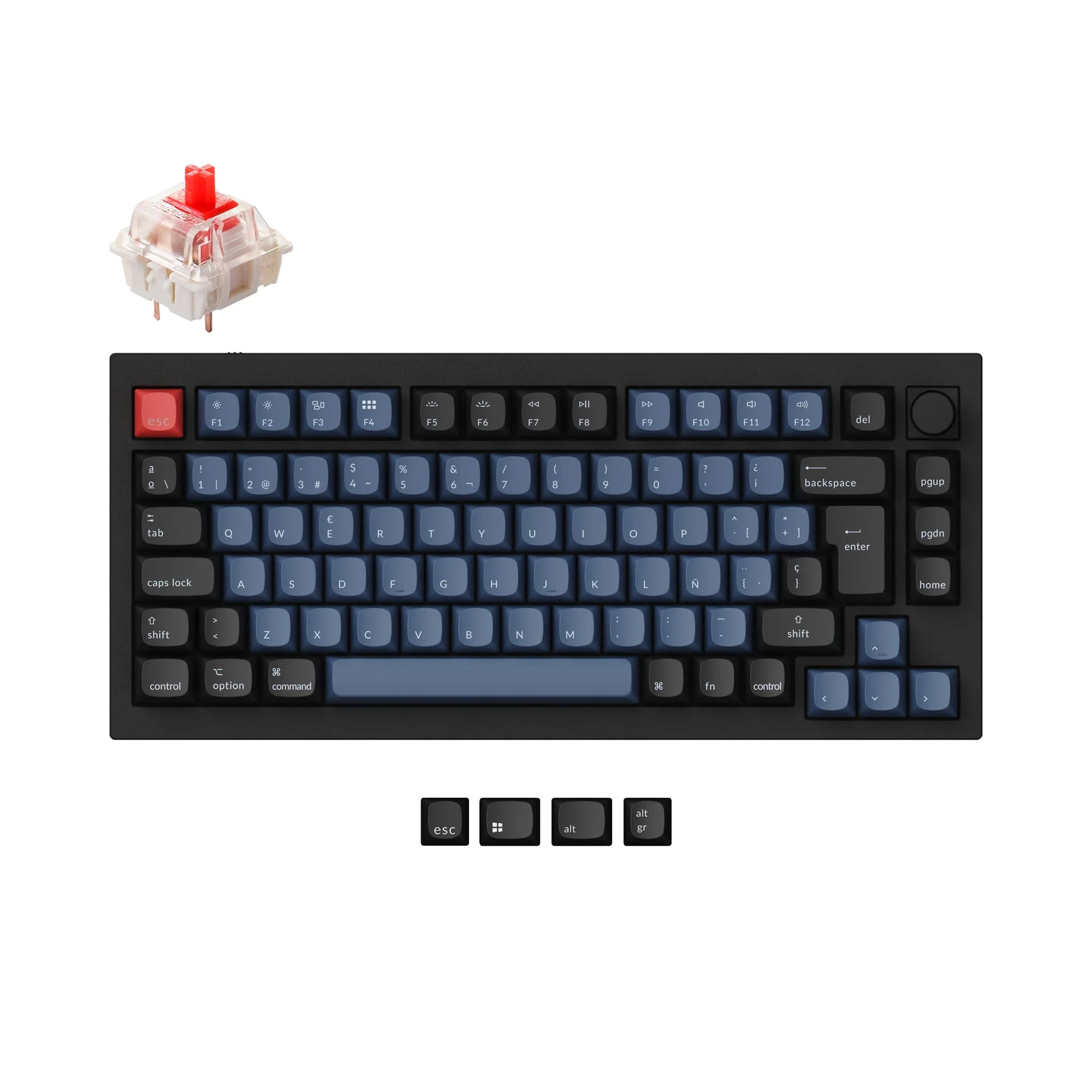 Keychron Q1 QMK Custom Mechanical Keyboard ISO Layout Collection - Image 15