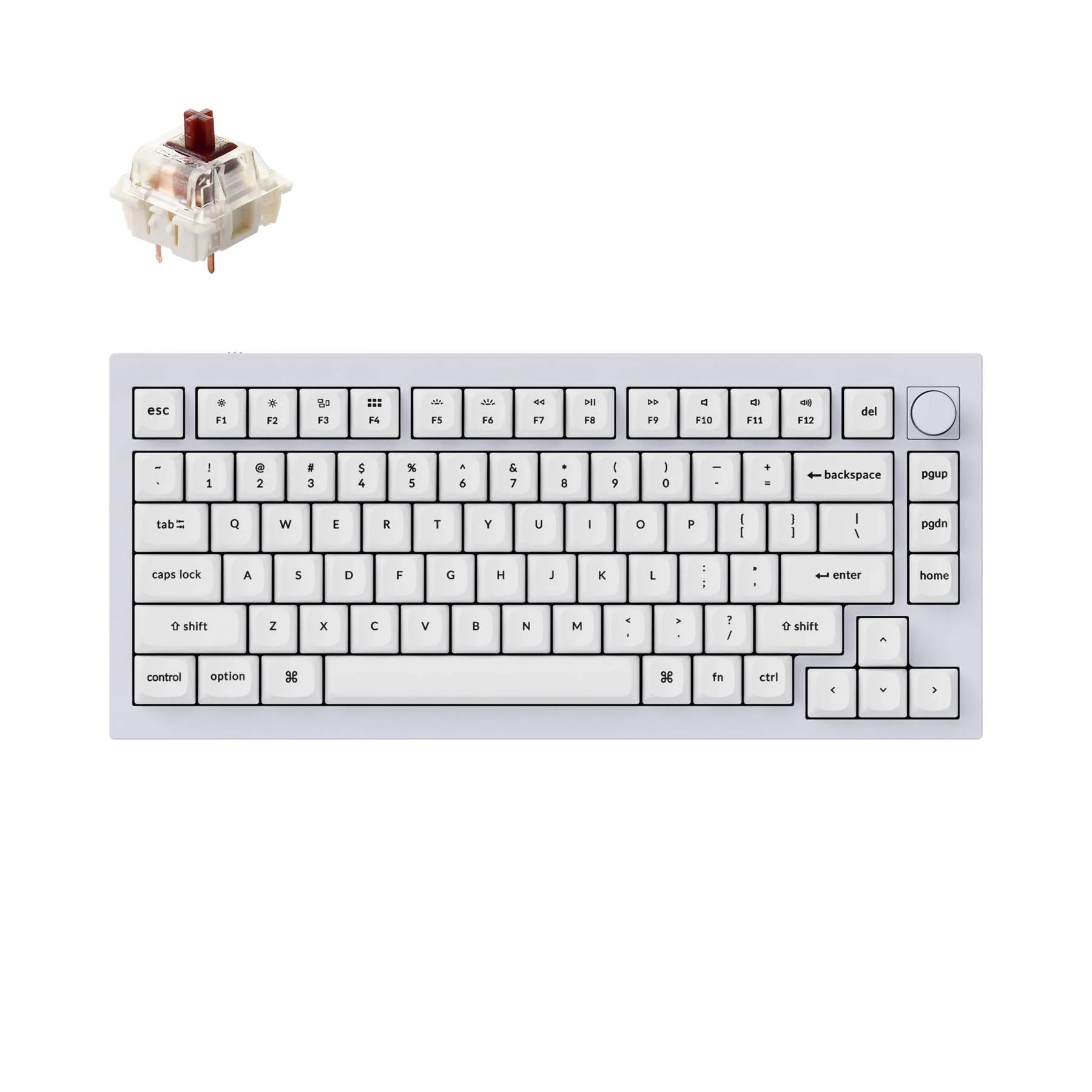 Keychron Q1 QMK Wired Custom Mechanical Keyboard - Version 2(US ANSI Layout) - Image 17
