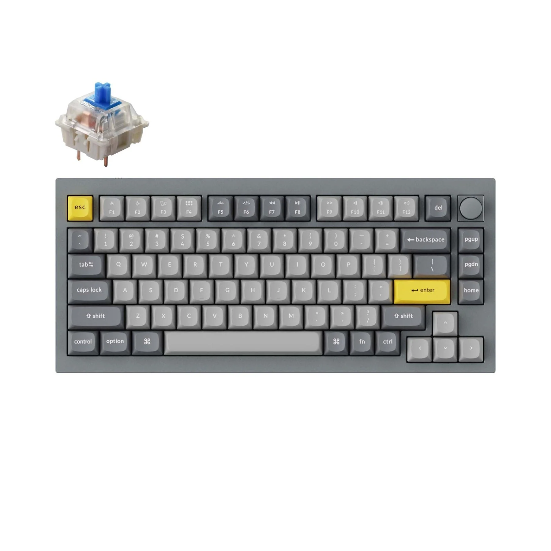Keychron Q1 QMK Wired Custom Mechanical Keyboard - Version 2(US ANSI Layout) - Image 6
