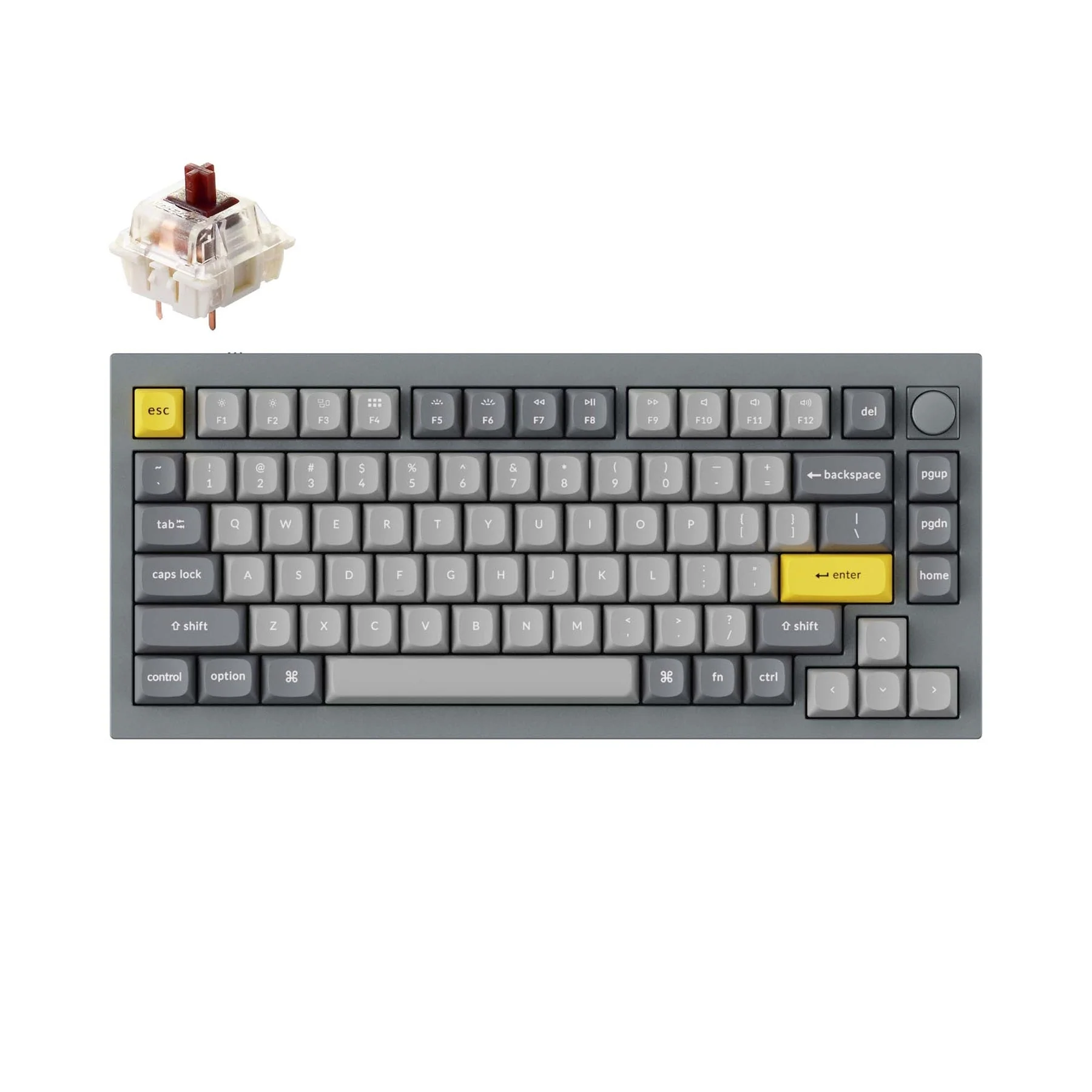 Keychron Q1 QMK Wired Custom Mechanical Keyboard - Version 2(US ANSI Layout) - Image 7