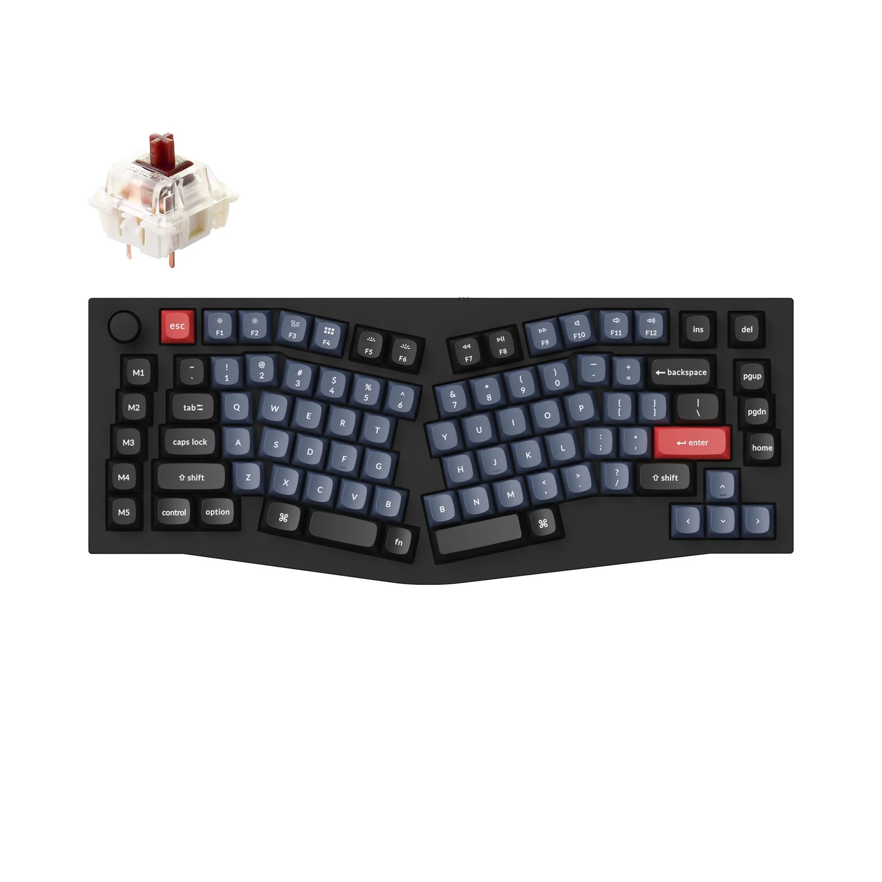 Keychron Q10 (Alice Layout) QMK Wired Custom Mechanical Keyboard(US ANSI Layout) - Image 12