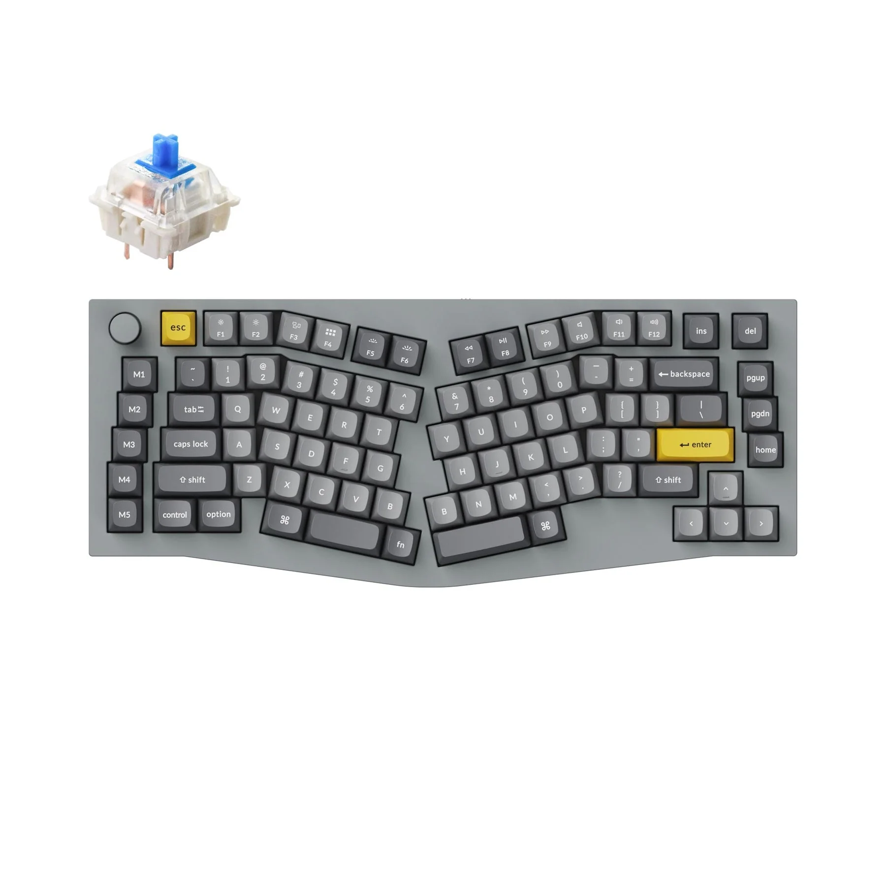 Keychron Q10 (Alice Layout) QMK Wired Custom Mechanical Keyboard(US ANSI Layout) - Image 14