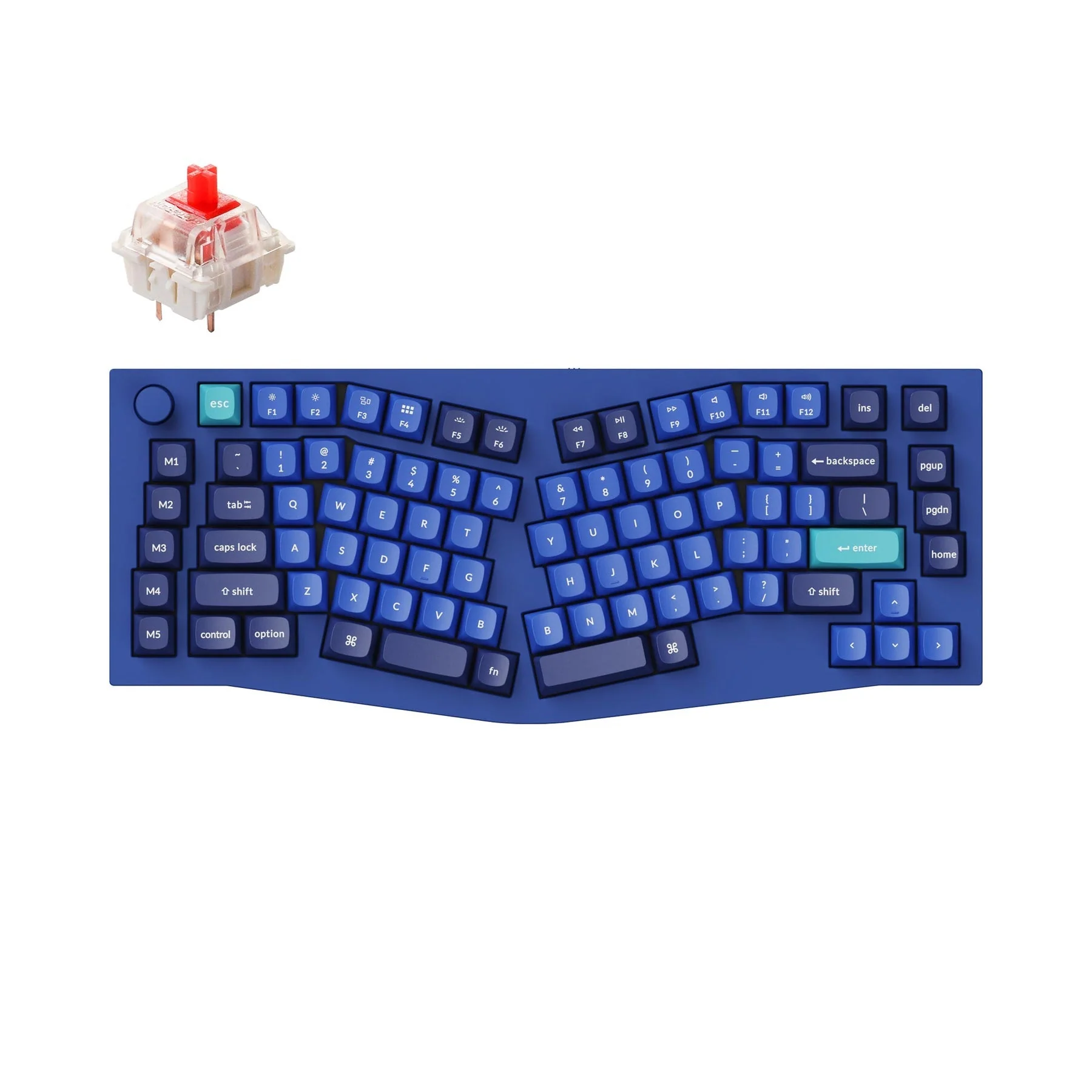 Keychron Q10 (Alice Layout) QMK Wired Custom Mechanical Keyboard(US ANSI Layout) - Image 16