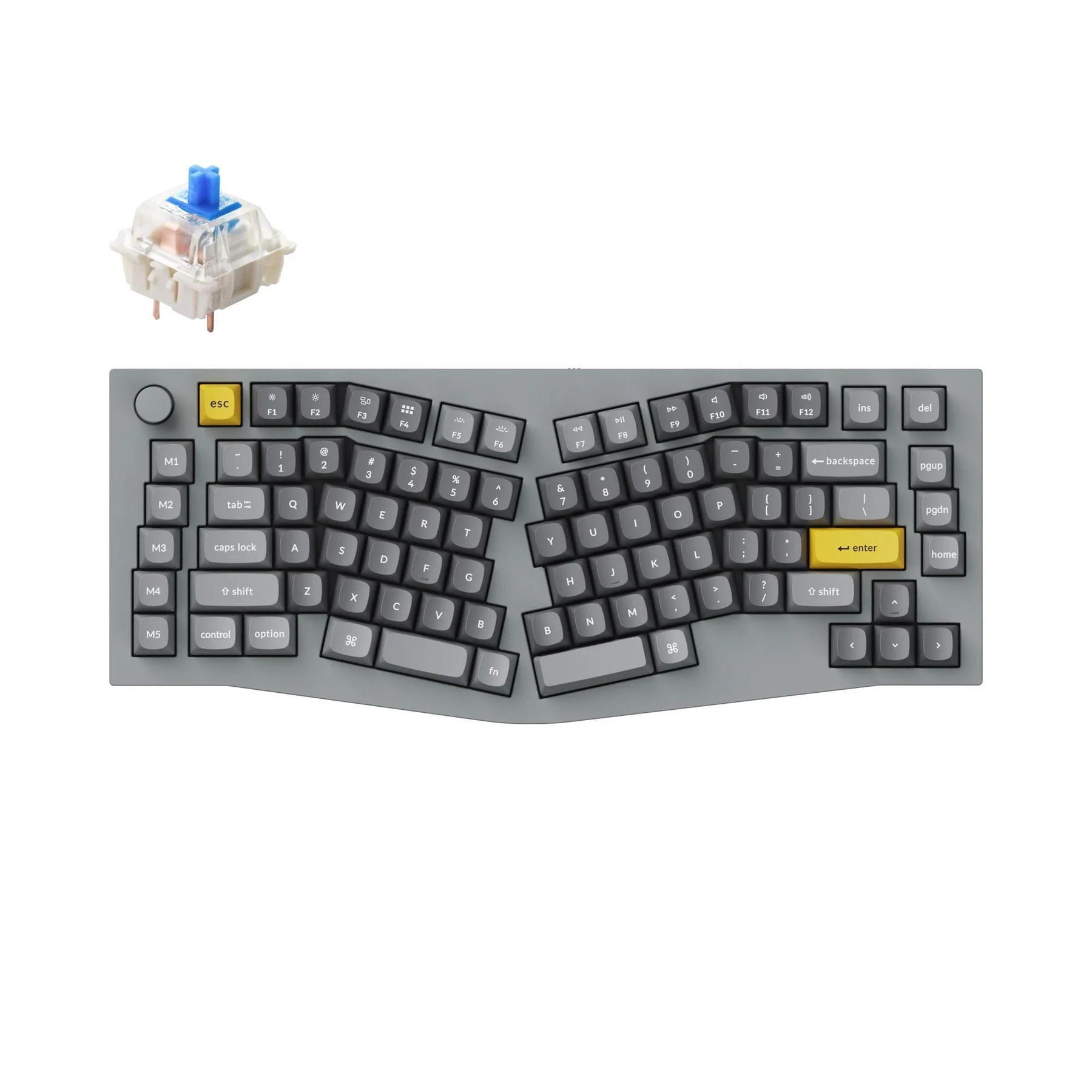 Keychron Q10 (Alice Layout) QMK Wired Custom Mechanical Keyboard(US ANSI Layout) - Image 5