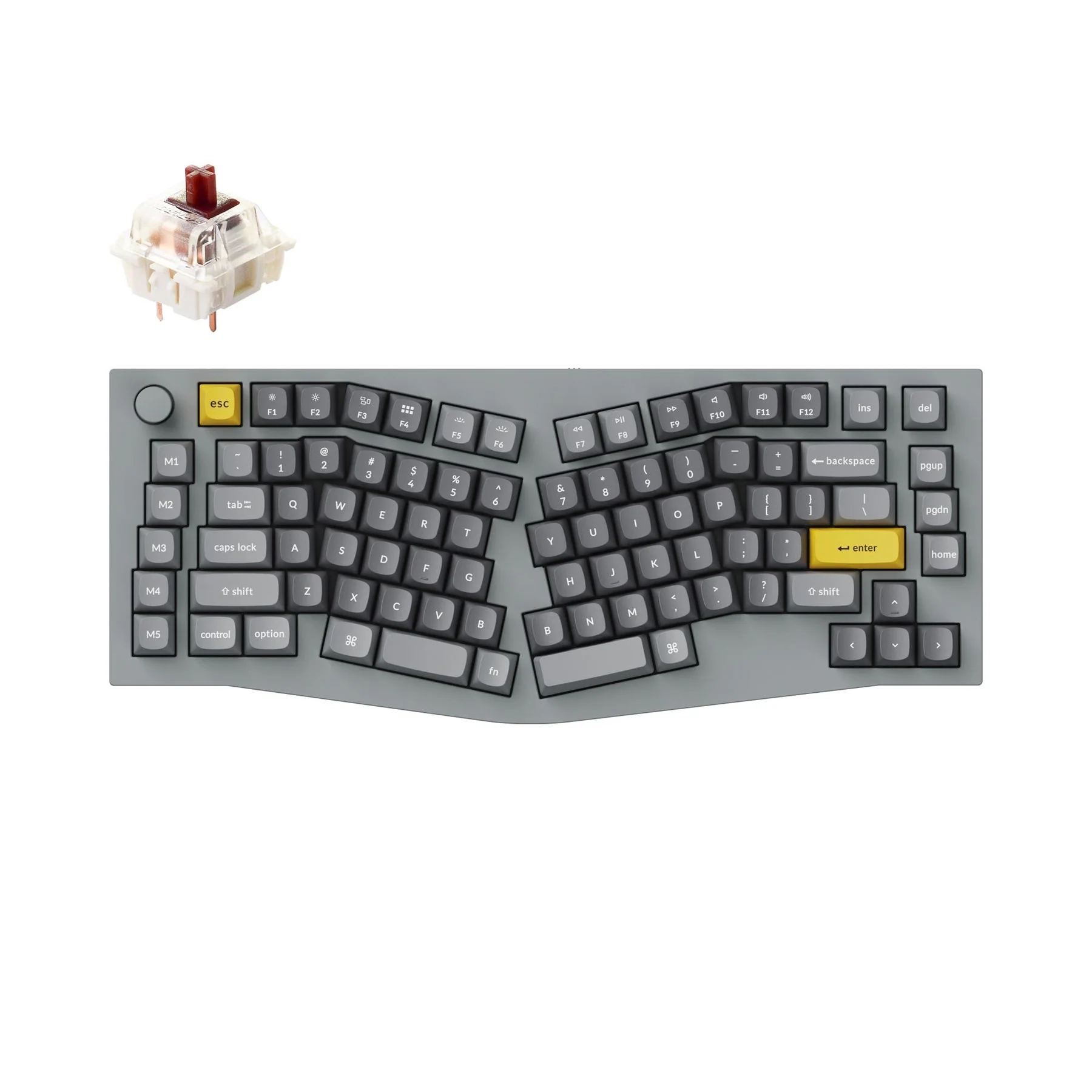Keychron Q10 (Alice Layout) QMK Wired Custom Mechanical Keyboard(US ANSI Layout) - Image 6