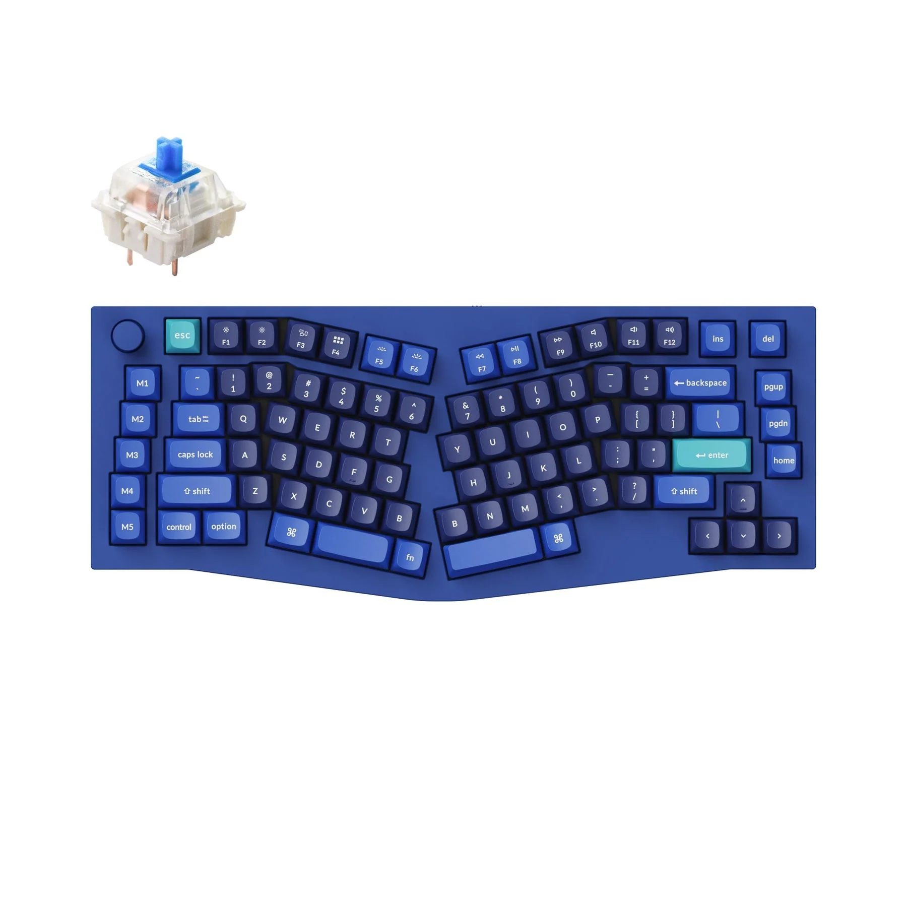 Keychron Q10 (Alice Layout) QMK Wired Custom Mechanical Keyboard(US ANSI Layout) - Image 8