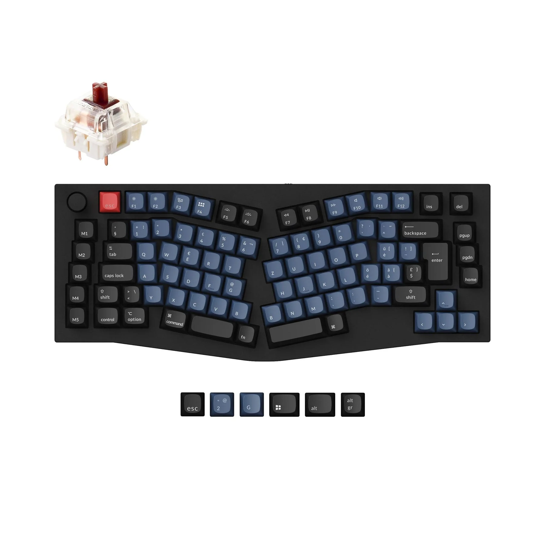 Keychron Q10 (Alice Layout) QMK Custom Mechanical Keyboard ISO Layout Collection - Image 15