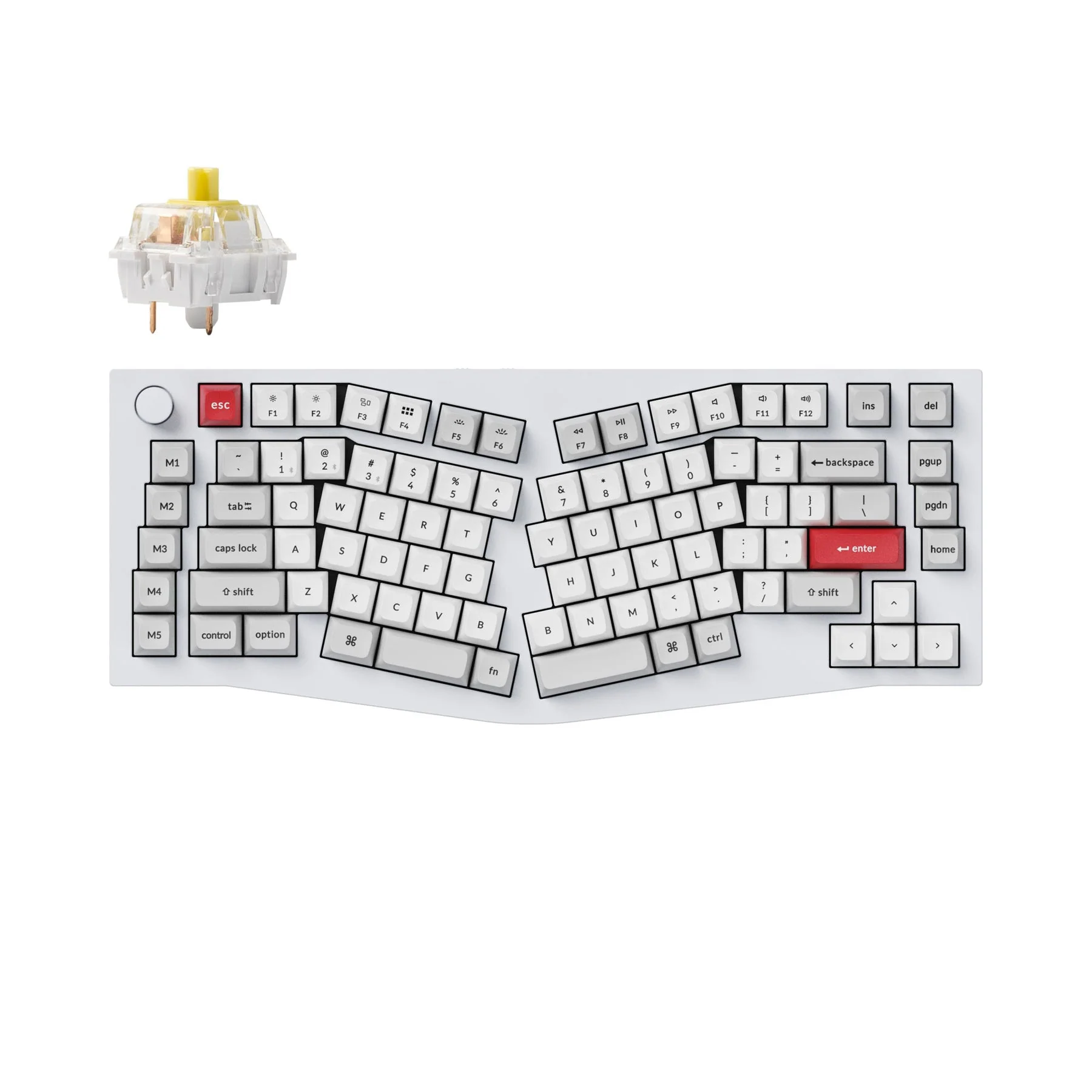Keychron Q10 Pro (Alice Layout) QMK/VIA Wireless Custom Mechanical Keyboard (US ANSI Layout) - Image 9