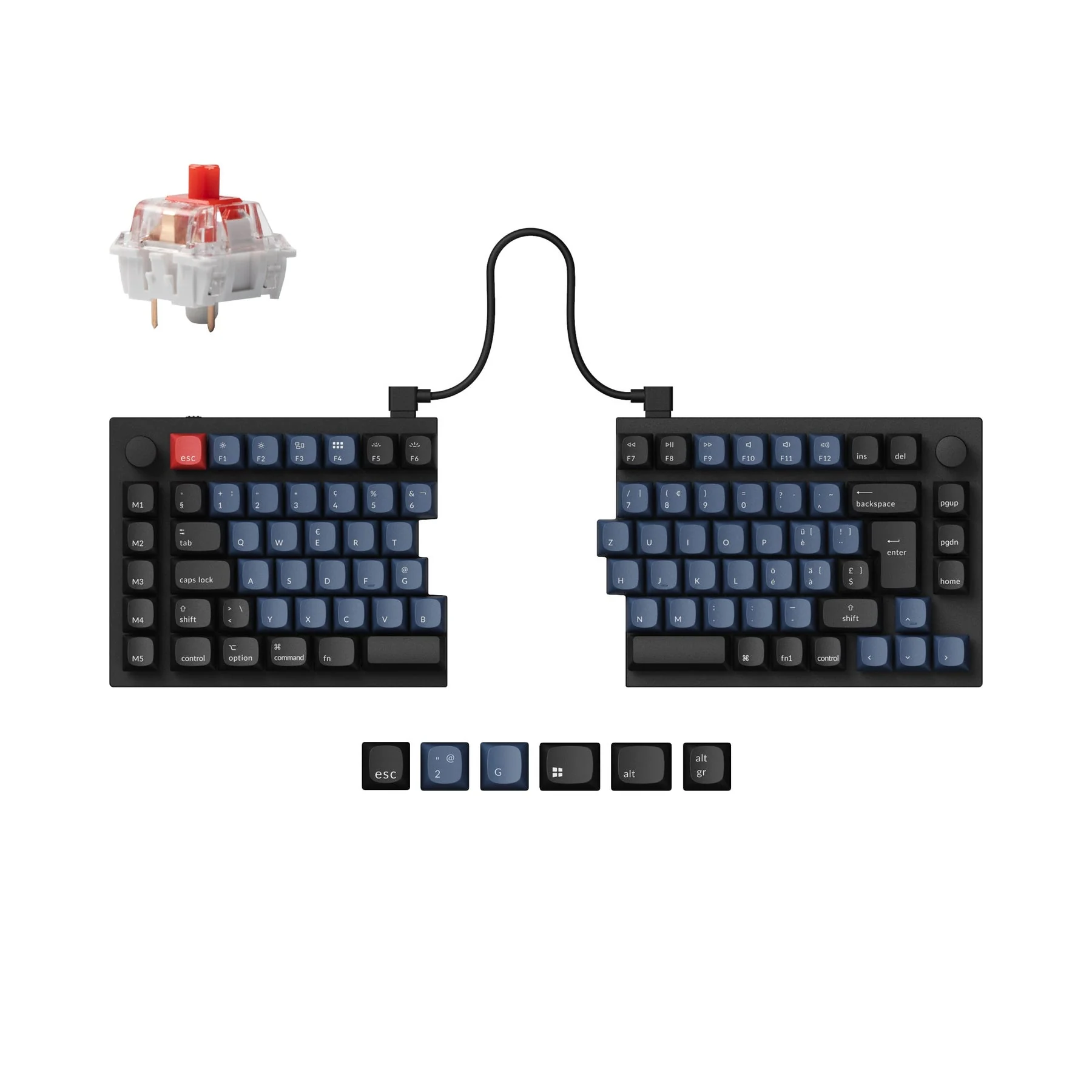 Keychron Q11 QMK Custom Mechanical Keyboard ISO Layout Collection - Image 10
