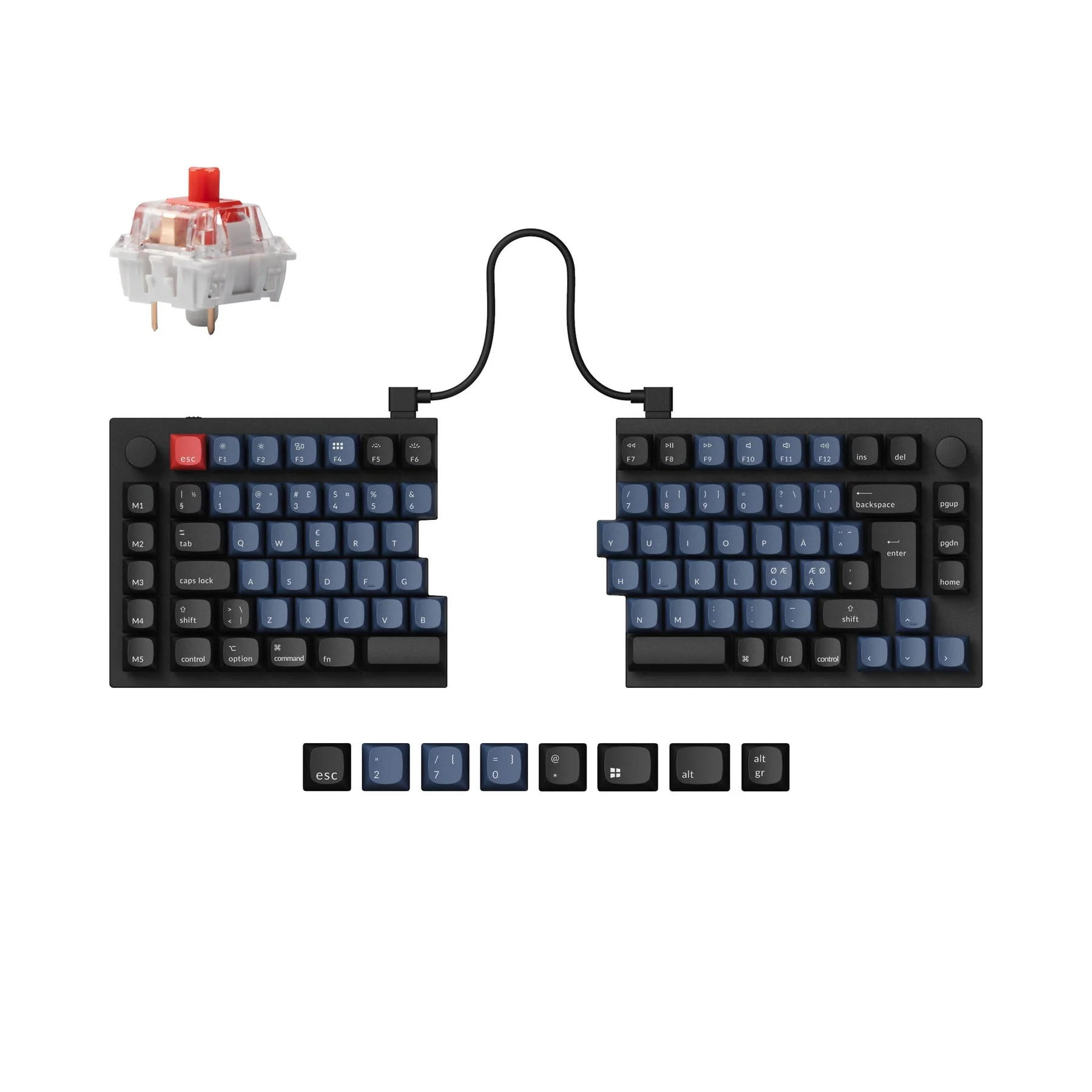 Keychron Q11 QMK Custom Mechanical Keyboard ISO Layout Collection - Image 13
