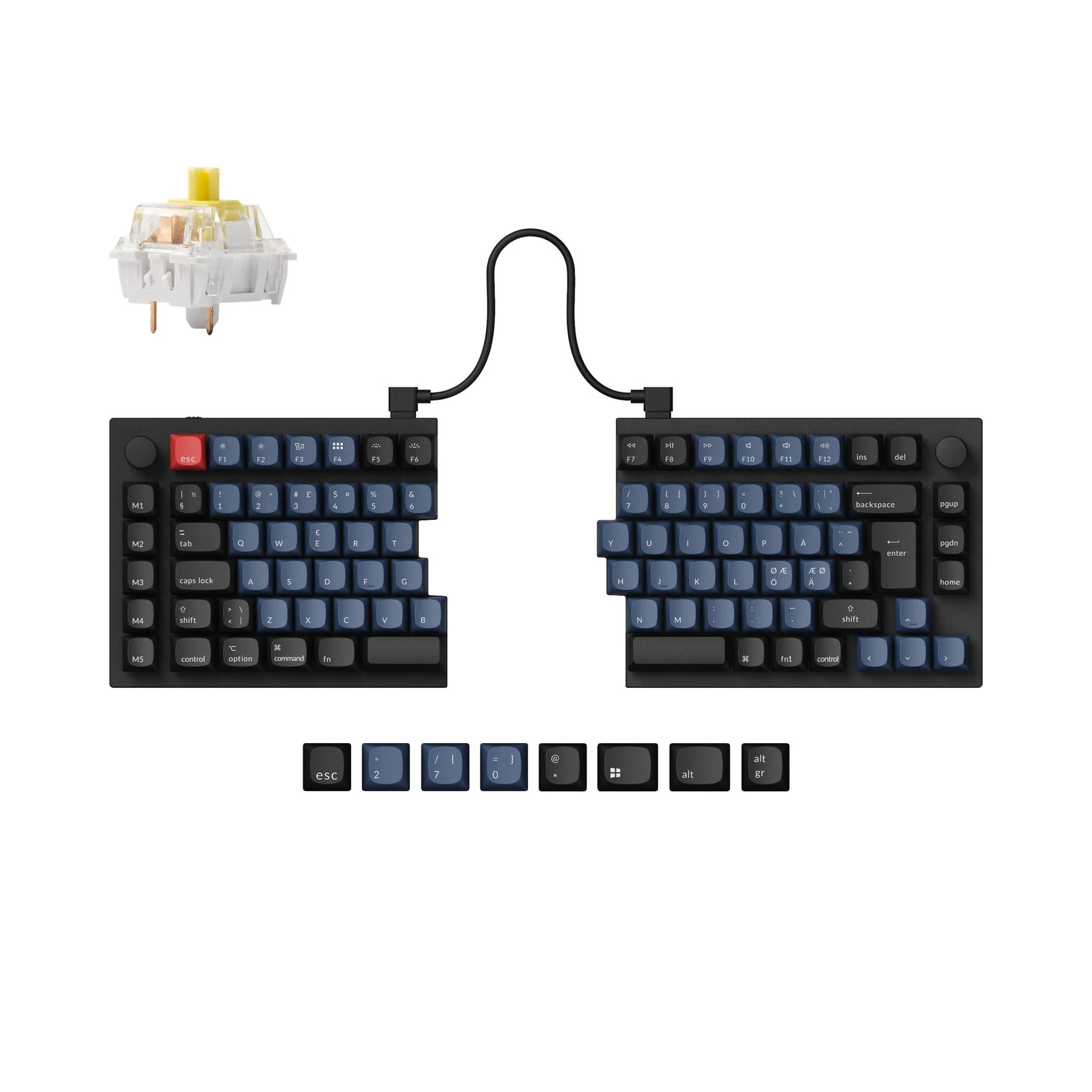 Keychron Q11 QMK Custom Mechanical Keyboard ISO Layout Collection - Image 15