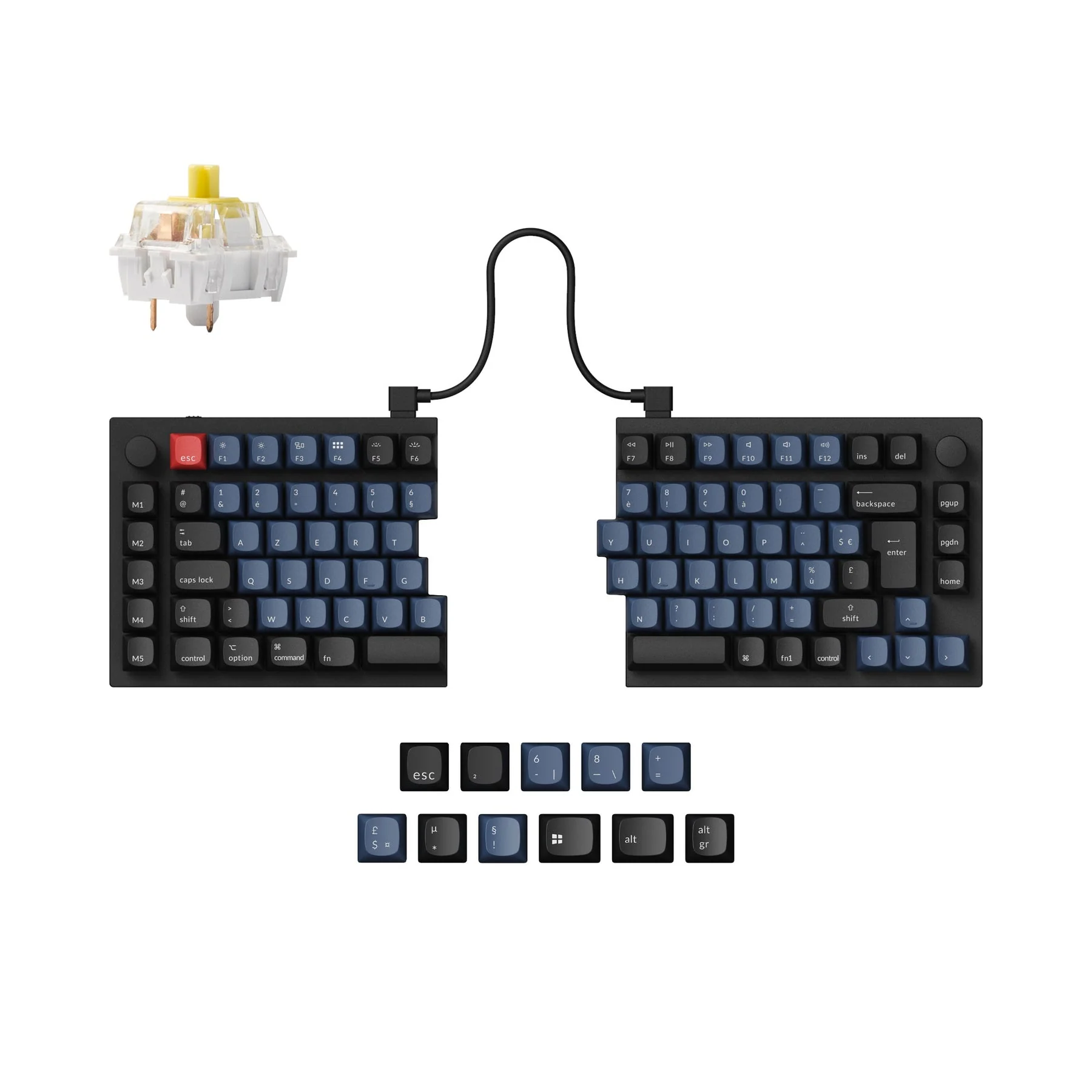 Keychron Q11 QMK Custom Mechanical Keyboard ISO Layout Collection - Image 3