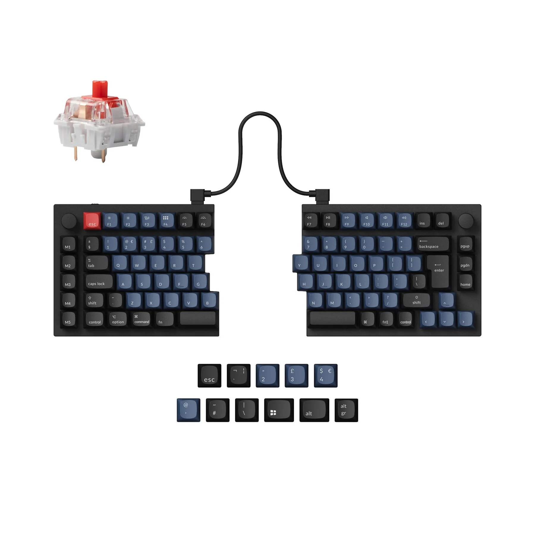 Keychron Q11 QMK Custom Mechanical Keyboard ISO Layout Collection - Image 4