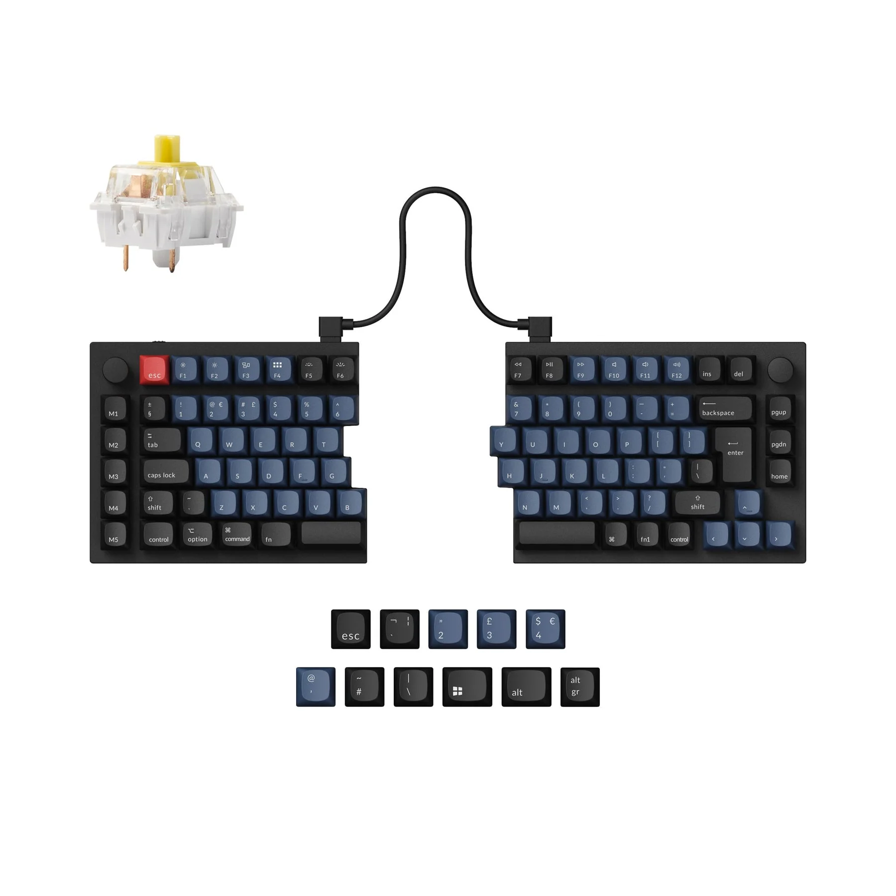 Keychron Q11 QMK Custom Mechanical Keyboard ISO Layout Collection - Image 6
