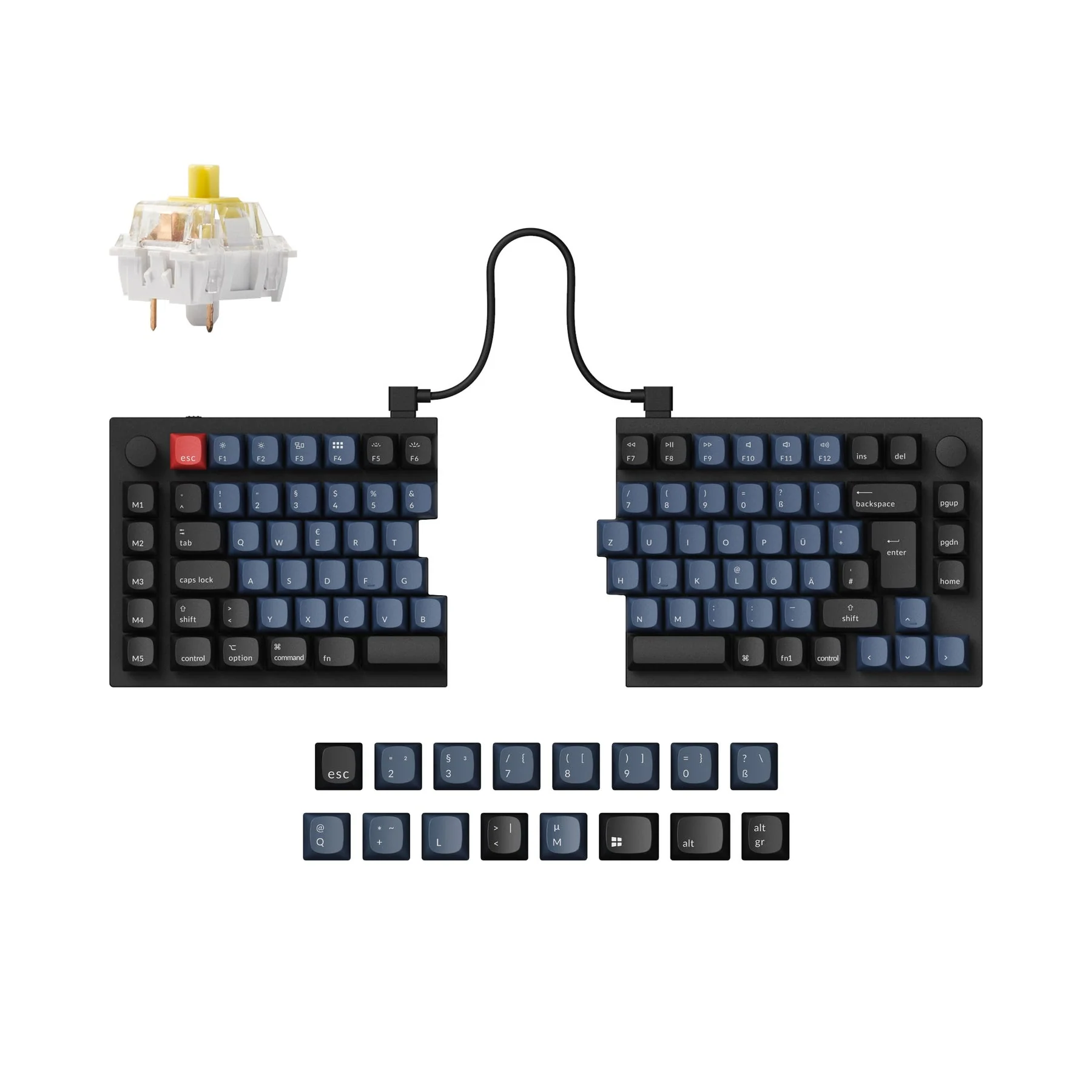 Keychron Q11 QMK Custom Mechanical Keyboard ISO Layout Collection - Image 9