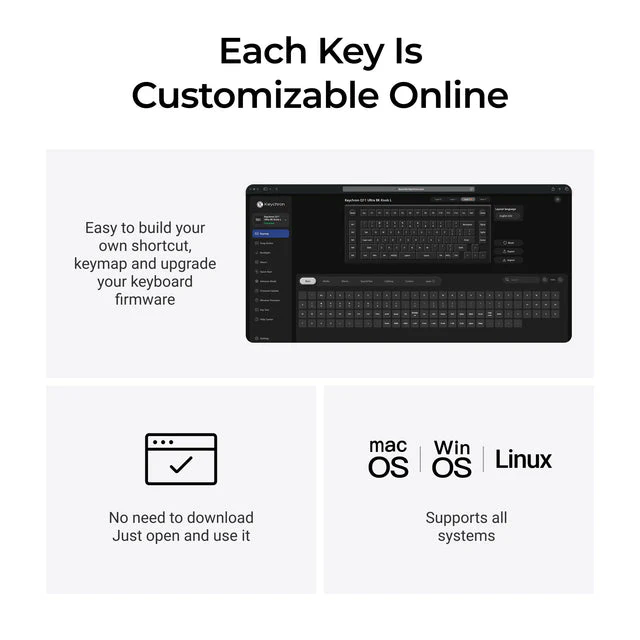 Keychron Q11 Ultra 8K Wireless Custom Mechanical Keyboard (US ANSI Layout) - Image 7