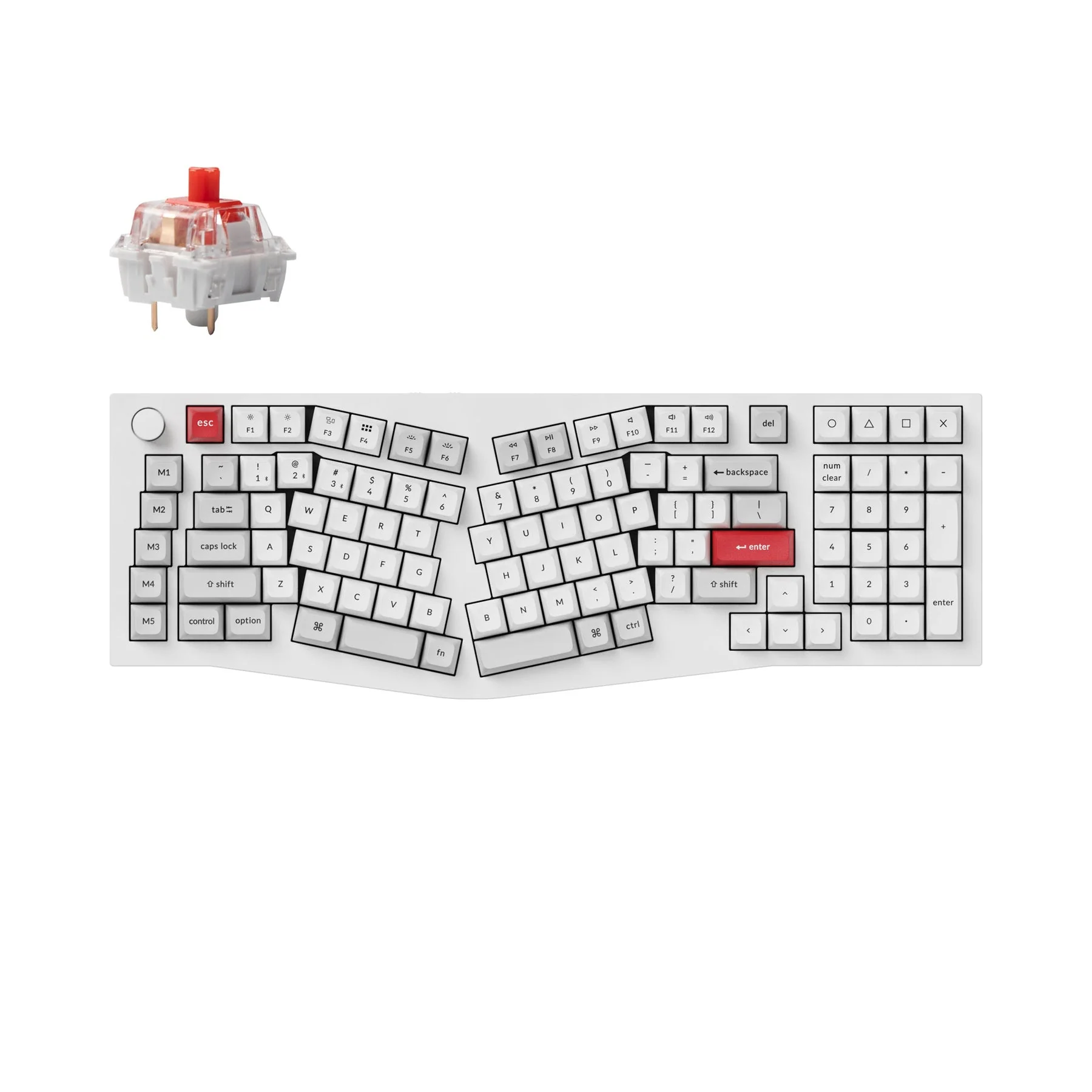 Keychron Q13 Pro (Alice Layout) QMK/VIA Wireless Custom Mechanical Keyboard (US ANSI Layout) - Image 7